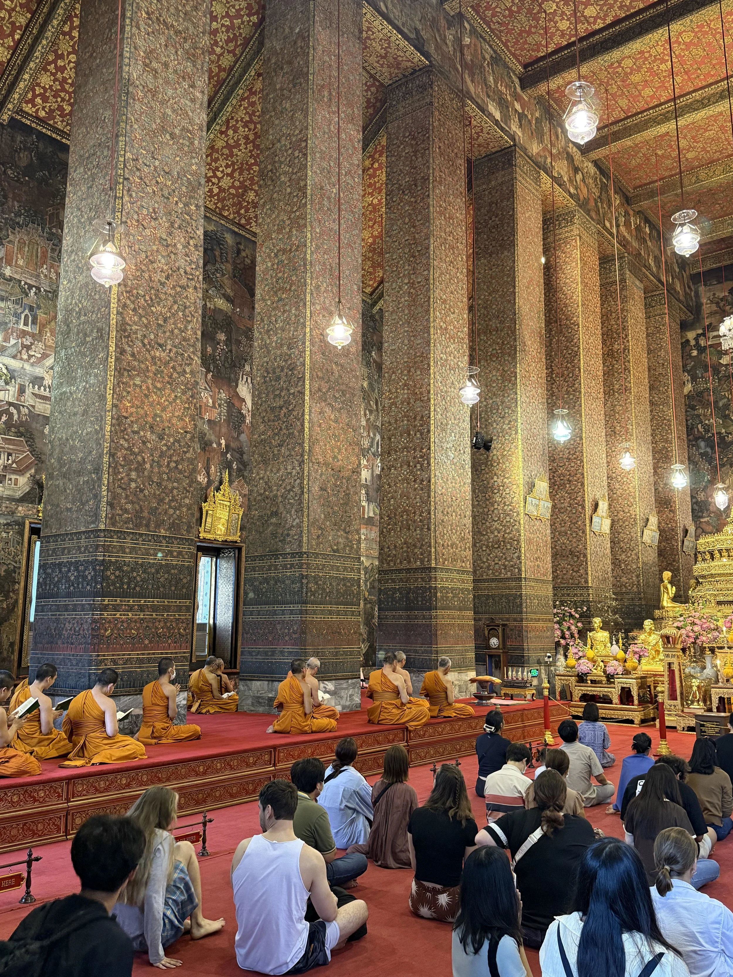  We felt like getting a better understanding of Buddhism was also a key part of experiencing the culture- 94% of Thailand's population is Buddhist, and roughly 13,000 monks live in the temples in Bangkok 