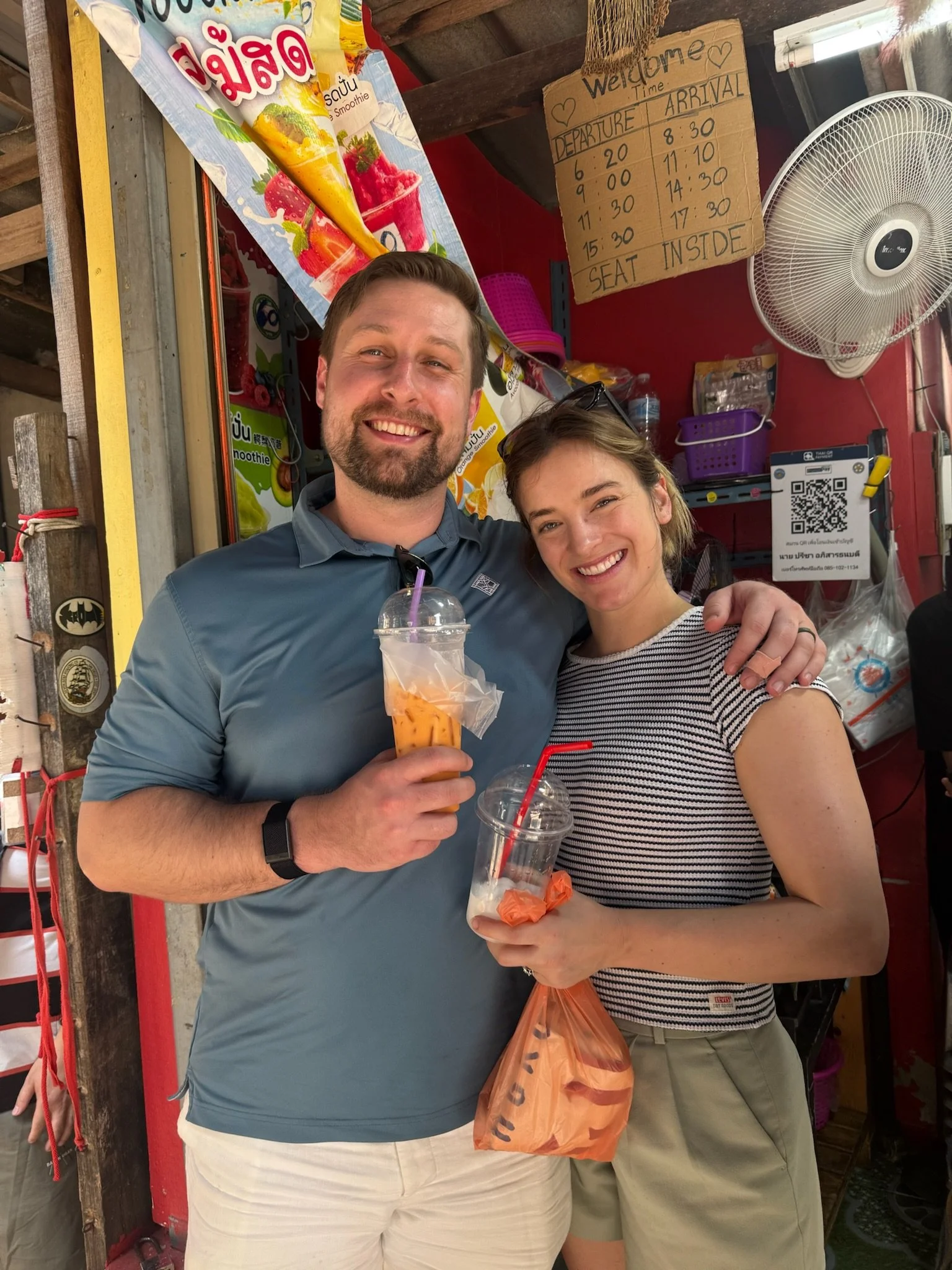 Alek and alyssa train market.JPG