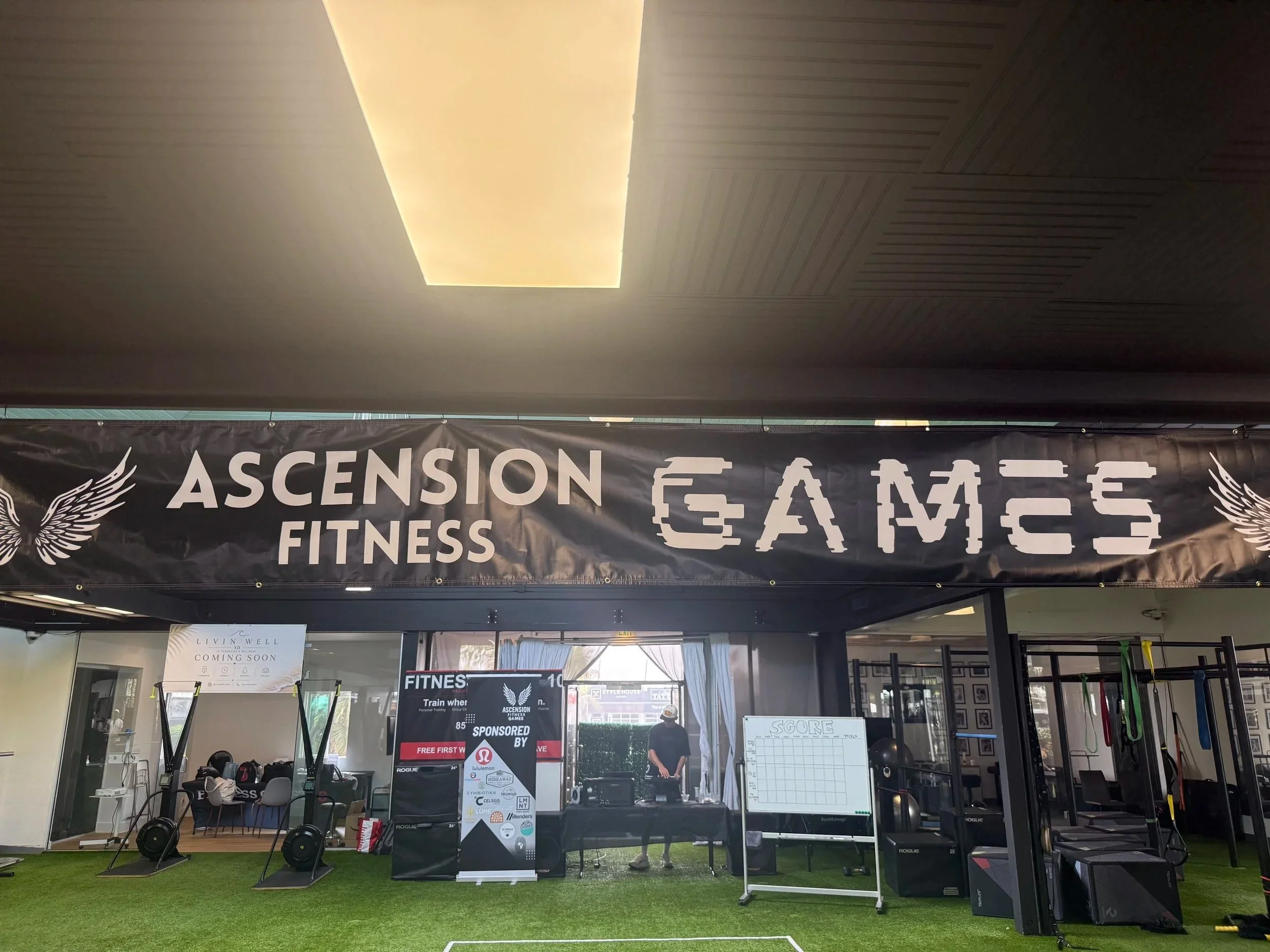 I got to attend fitness games that were put on by my younger brother Nathanael, through his coaching company "Ascension Firtness"