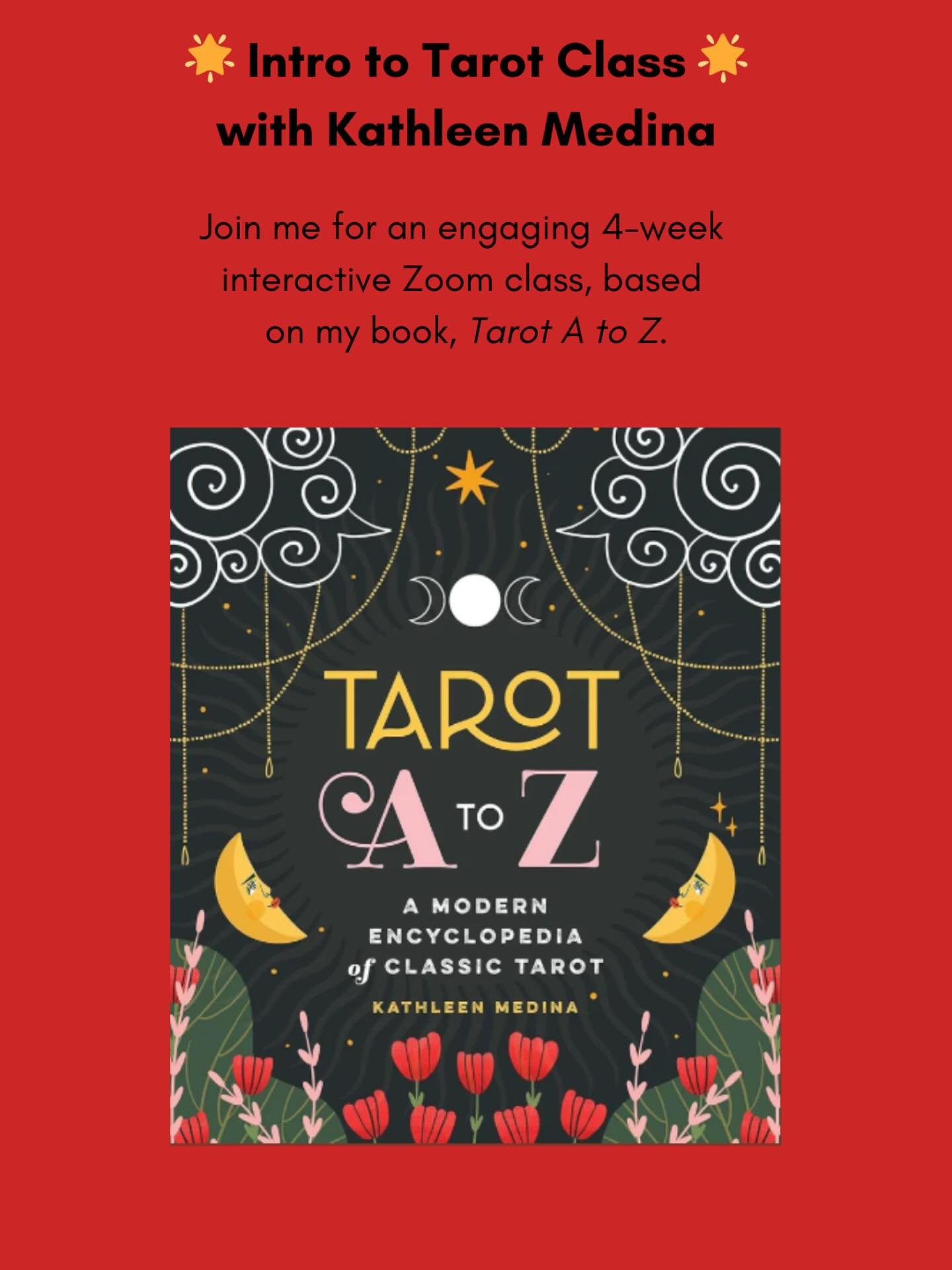 ✨ Learn Tarot with Me this Fall ✨

I&rsquo;m excited to share a new opportunity for those who feel called to Tarot. 🌙🔮

Intro to Tarot is a 4-week, small-group class (just 6 participants!) where I&rsquo;ll guide you through the foundations of the c