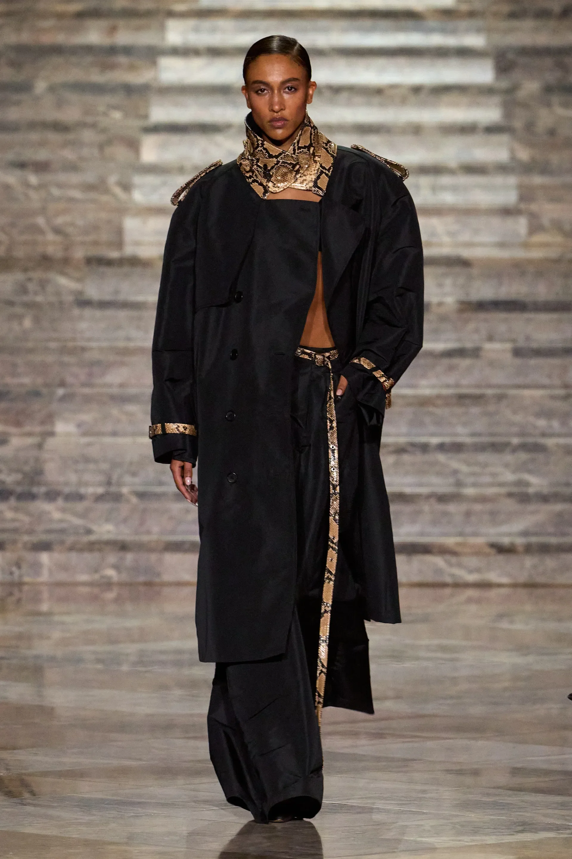 LaQuan Smith SS27 Look 4 Trench Coat