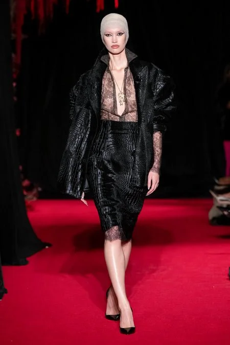 LaQuan Smith FW26 Look 10 Skirt