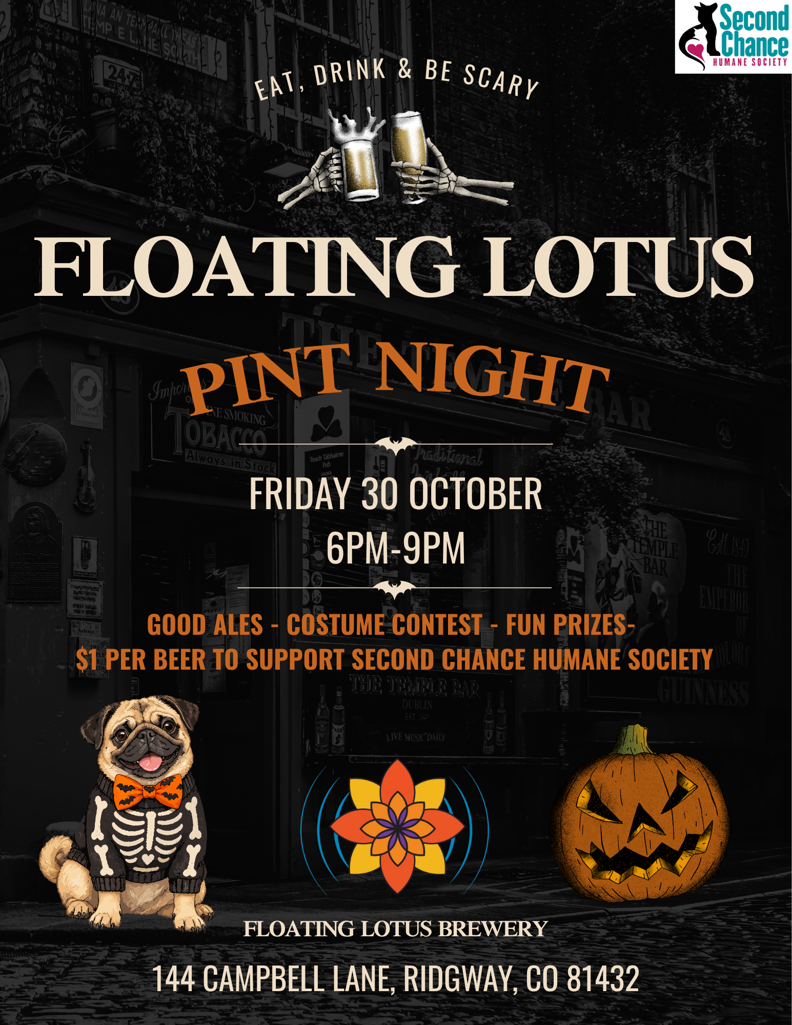 Floating Lotus Halloween Pint Night