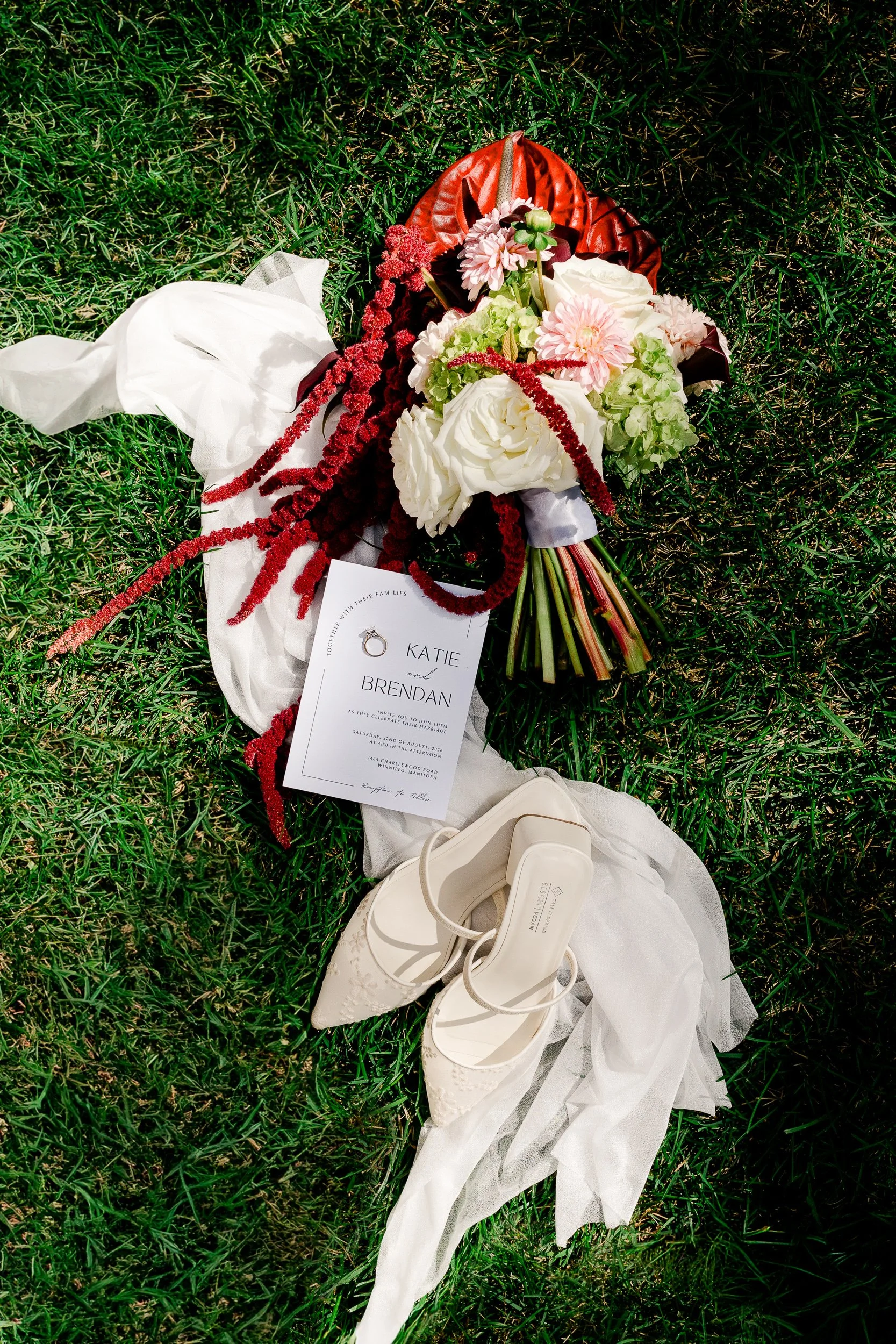 Grass Bride Details Flatlay Editorial