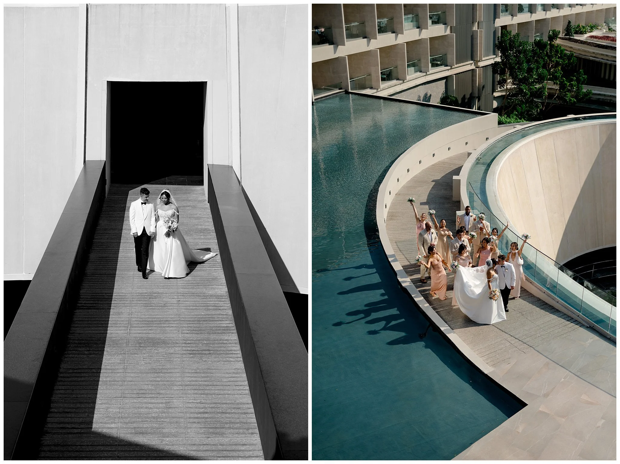 Modern beachfront wedding venue Dreams Bahia Mita