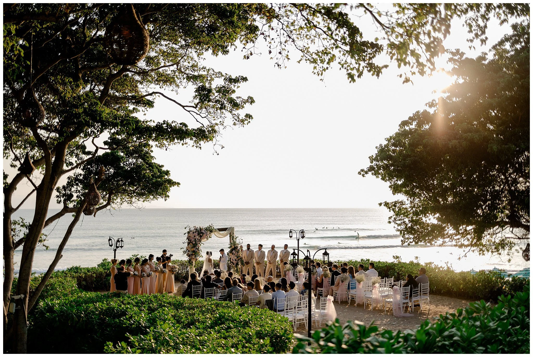 Dreams Bahia Mita wedding ceremony overlooking the ocean in Mexico