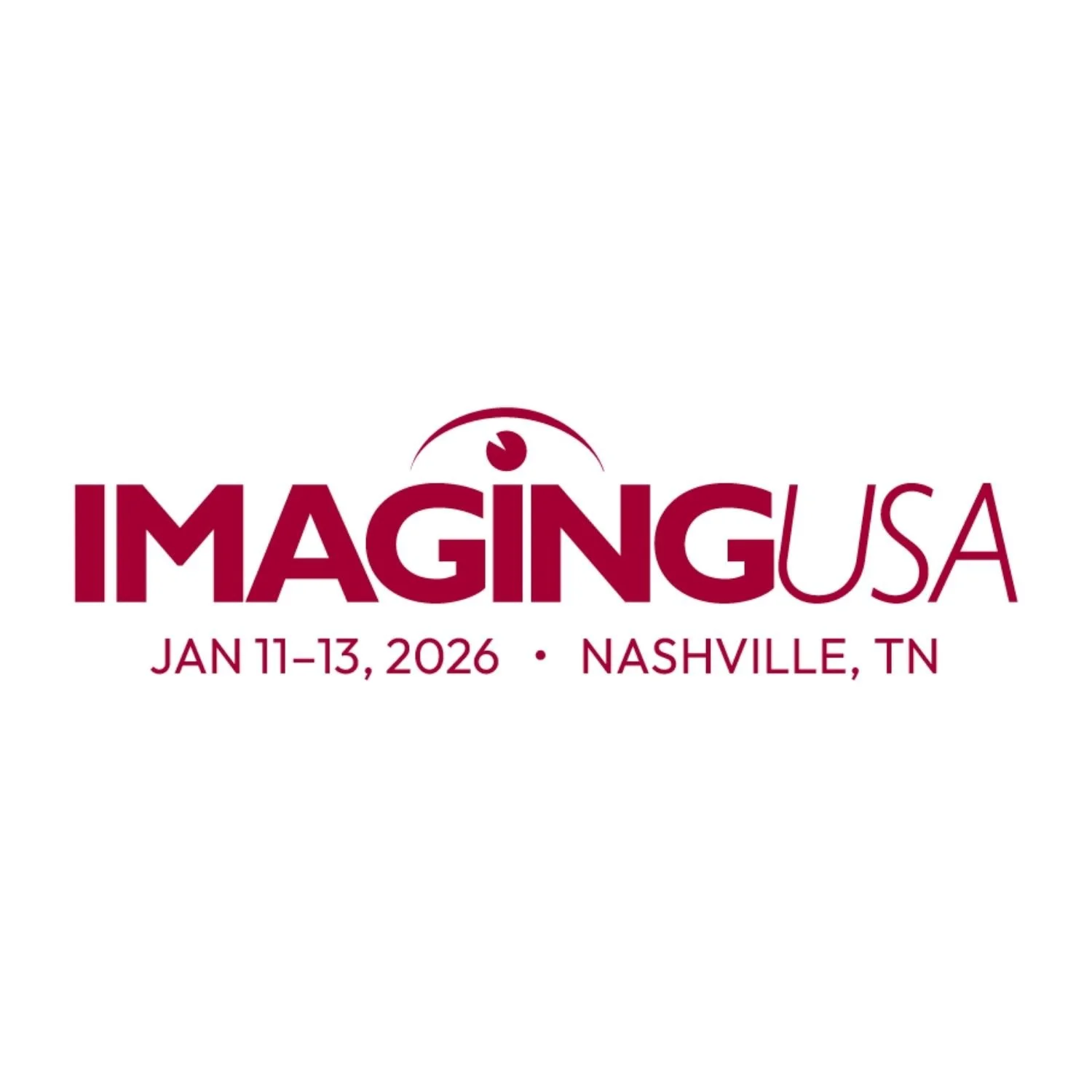 Logo for IMAGING USA, scheduled for January 11-13, 2026, in Nashville, Tennessee.