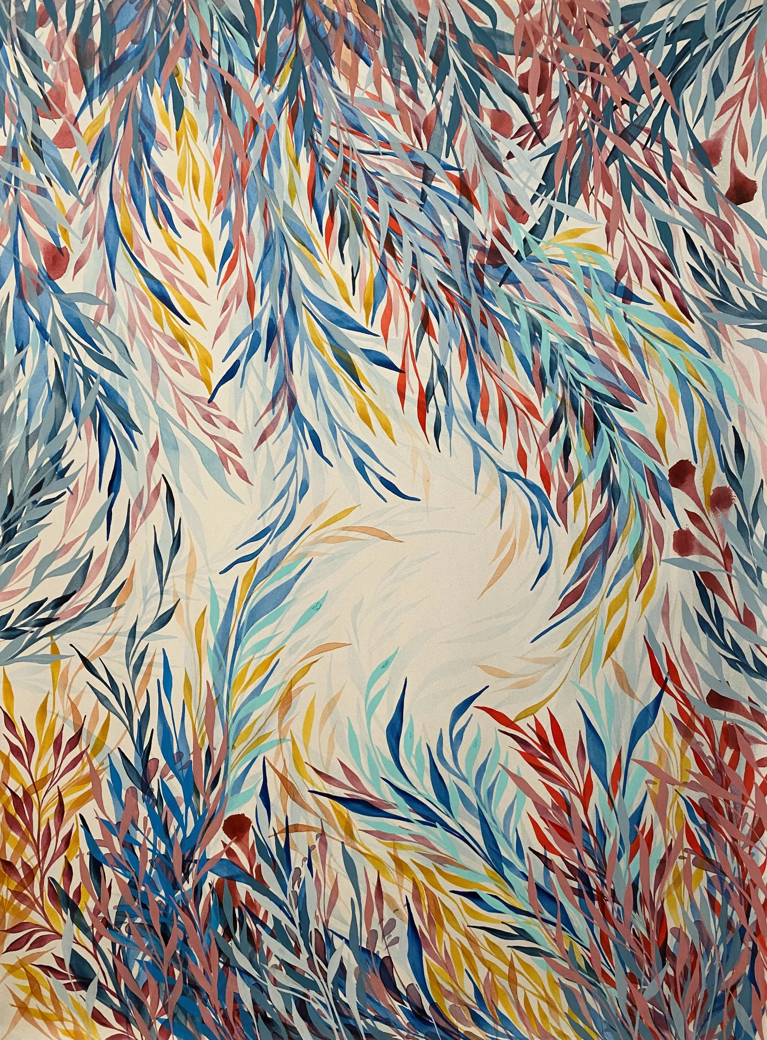 Absence in Presence, 2024, Mixed Media on Paper, 22x30in, 850.jpg