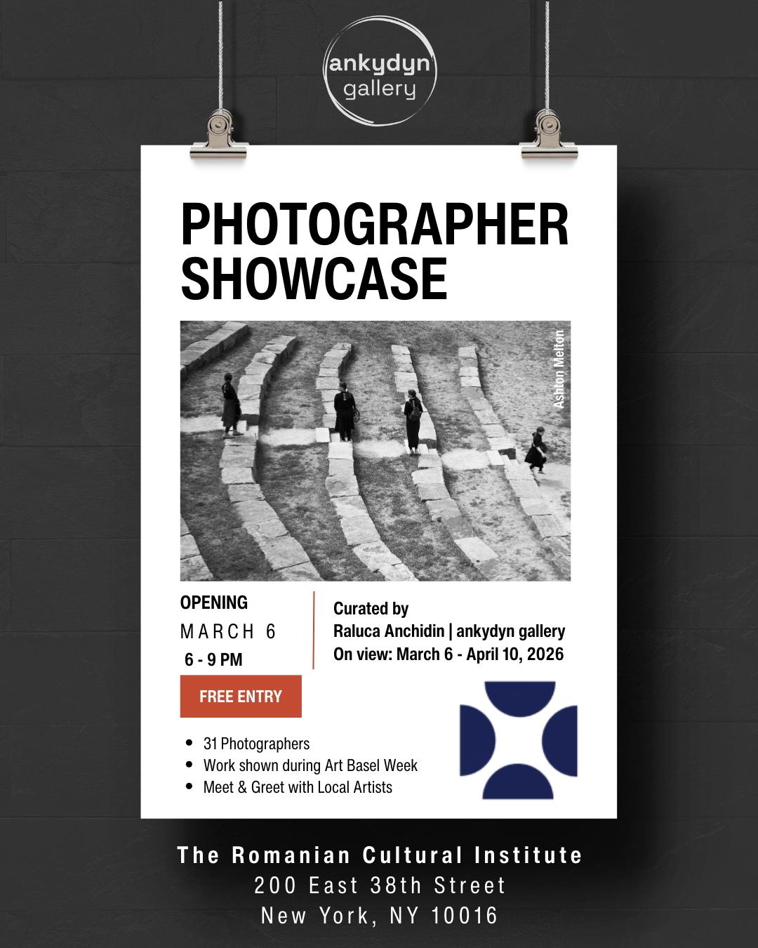 PHOTOGRAPHER SHOWCASE closing April 10th
