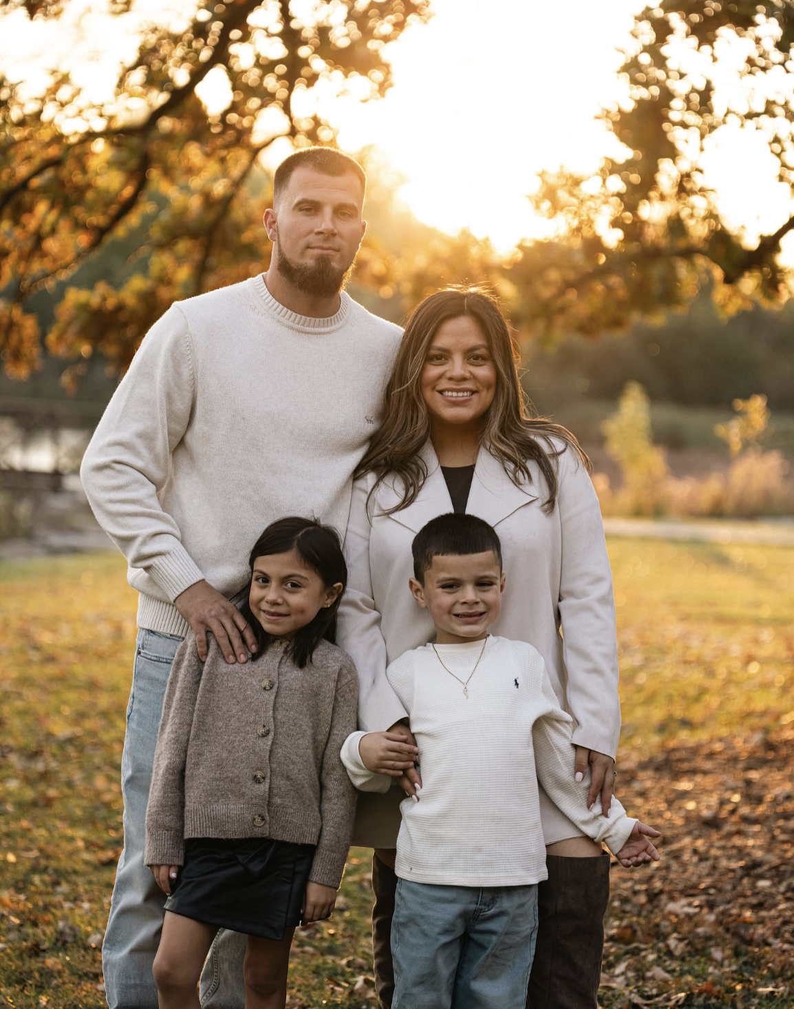 Golden hour family portraits
