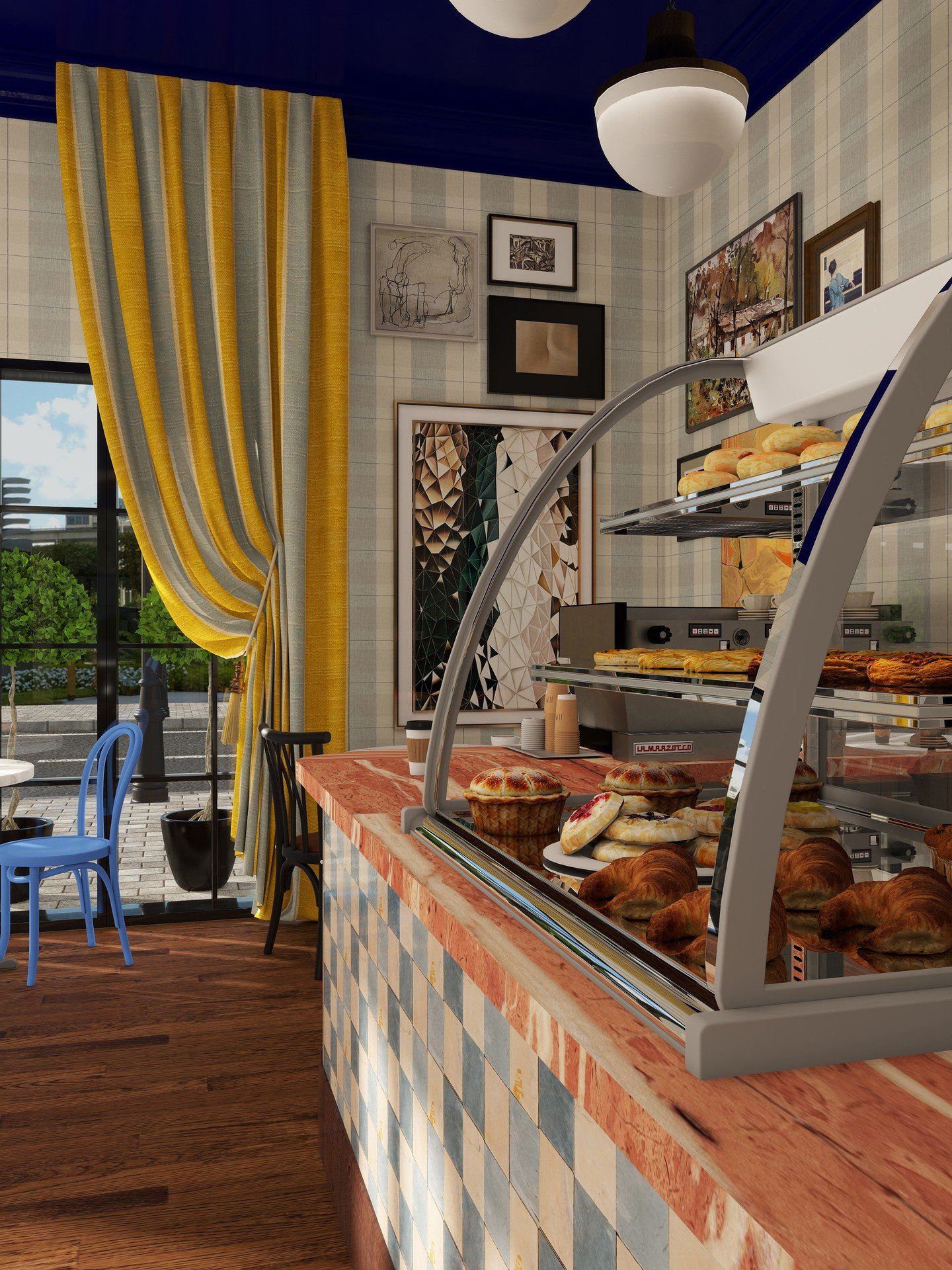 If first impressions matter, this coffee shop said &ldquo;warm, inviting, and yes, you absolutely deserve a latte today.&rdquo; Renderings let us perfect the glow, tone, and mood before the doors ever opened.

Interior Design by Oar Haus Interiors
Re