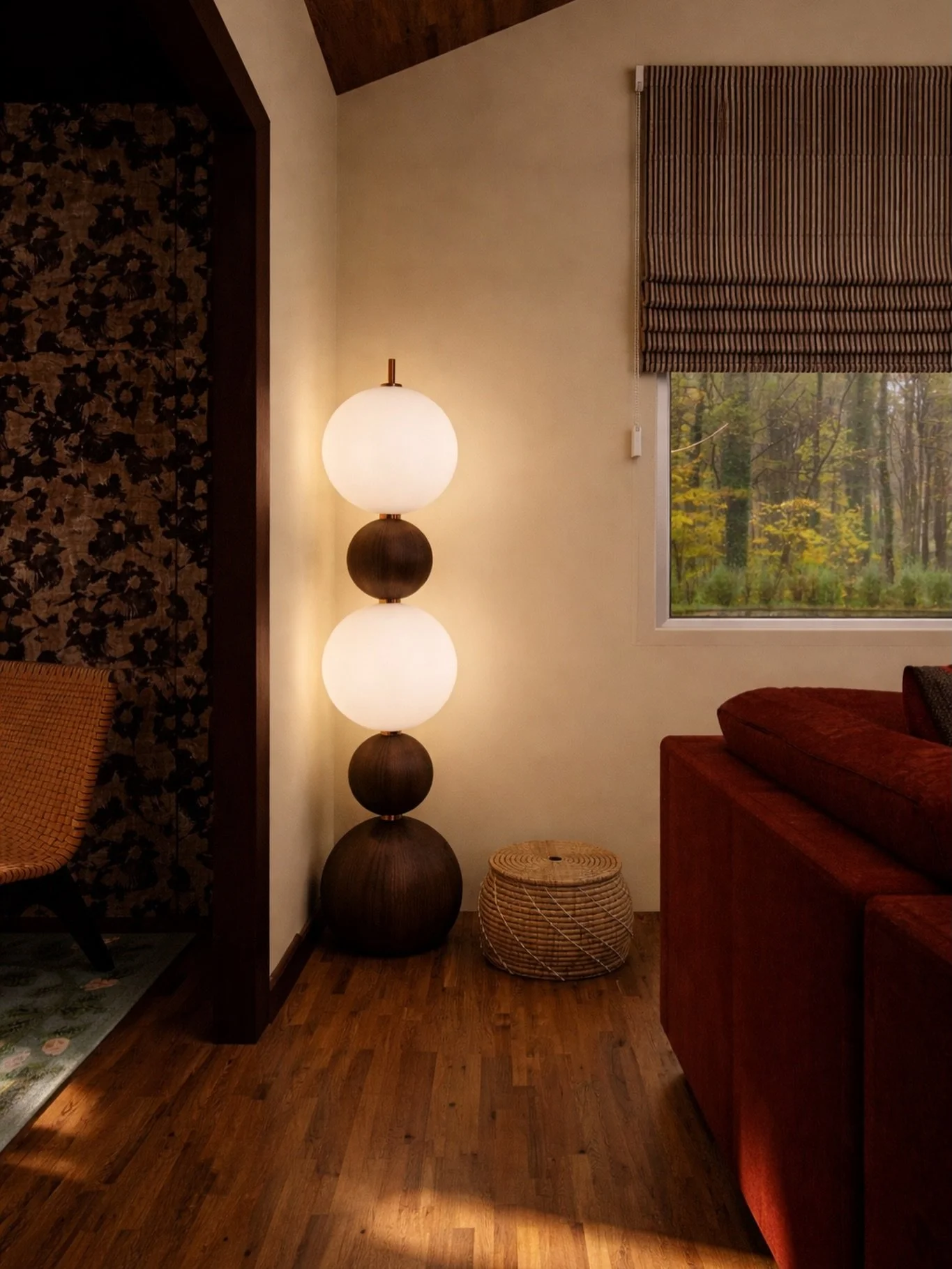 FUNKY! In my mind nothing is too funky! If you love or your client loves something find a place for it. Except clowns. 🤡 There is no room for clowns.

If you&rsquo;re not sure how to get down and funky start with fun lighting, a figurine you love, o