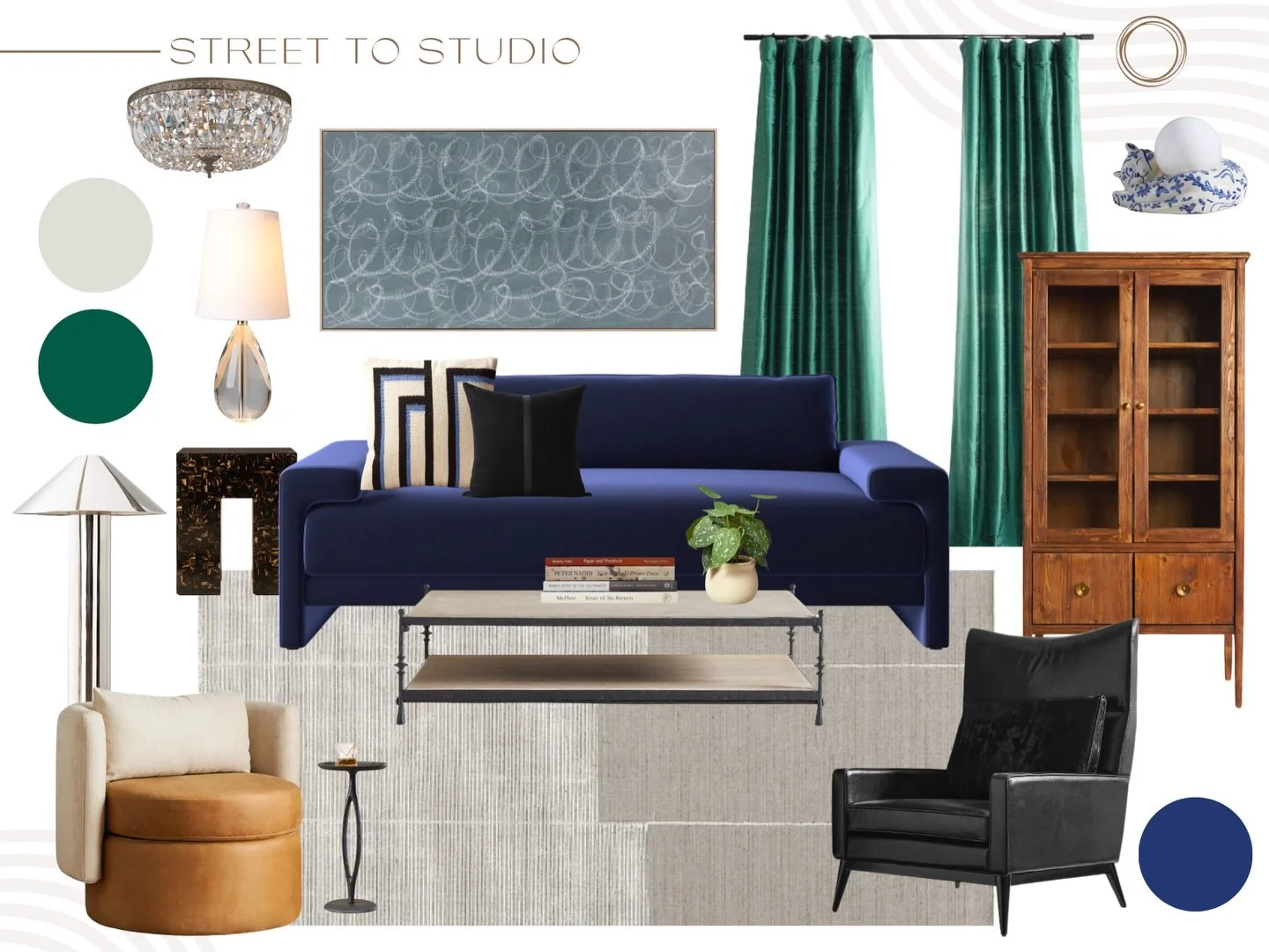 Found a fun, quick way to turn your design board into a rendering.

A few things to keep in mind with this process:
	1.	The floor plan isn&rsquo;t your actual plan it&rsquo;s a generated room type (like a generic living room).
	2.	There&rsquo;s no co