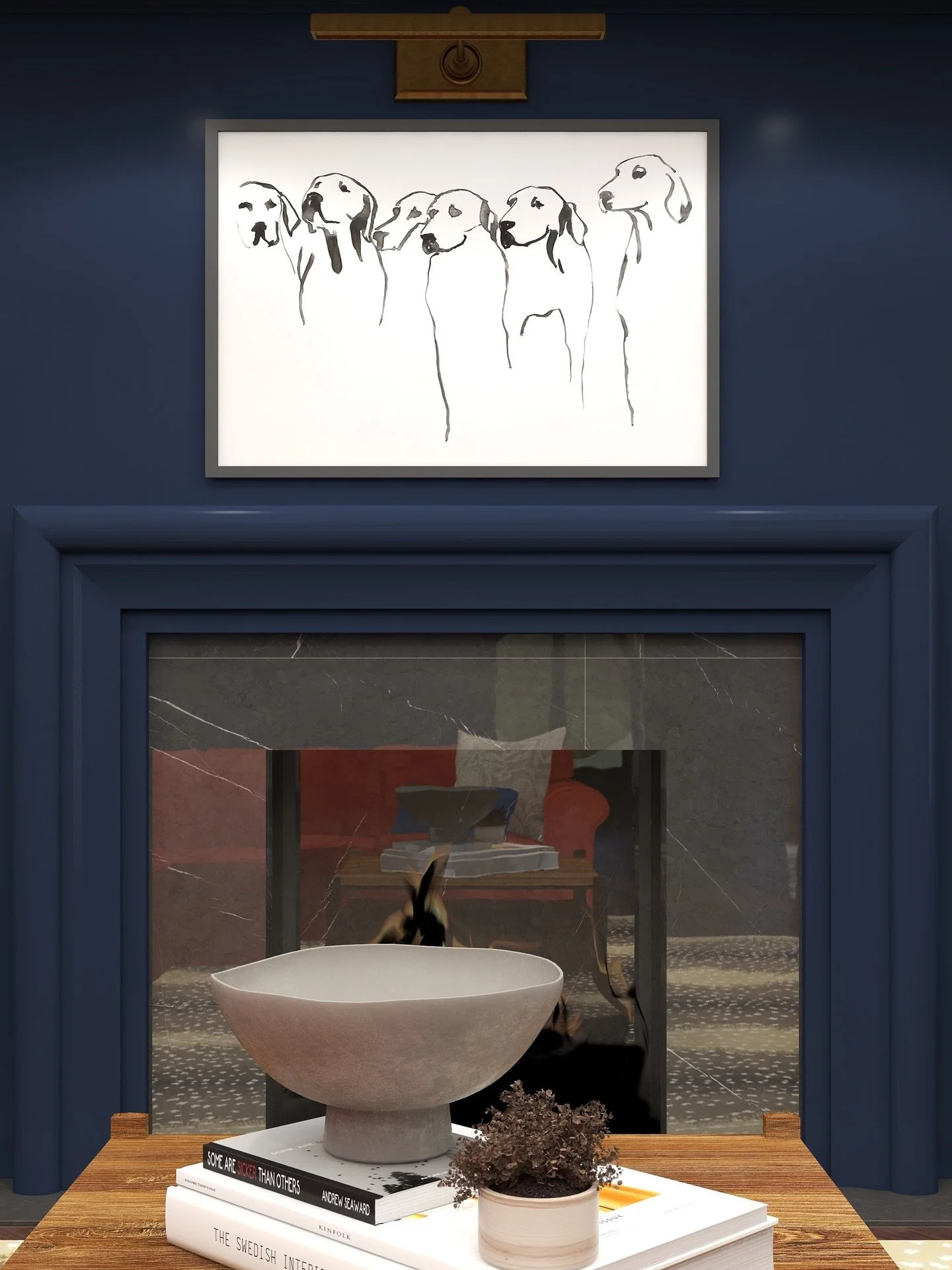 If I can&rsquo;t spend the day in Augusta at The Masters, I&rsquo;d happily spend it here instead. 

Calm, quiet, and the kind of space you could settle into for hours. Not a bad second option.

[ Interior design renderings, cozy interior spaces, lou