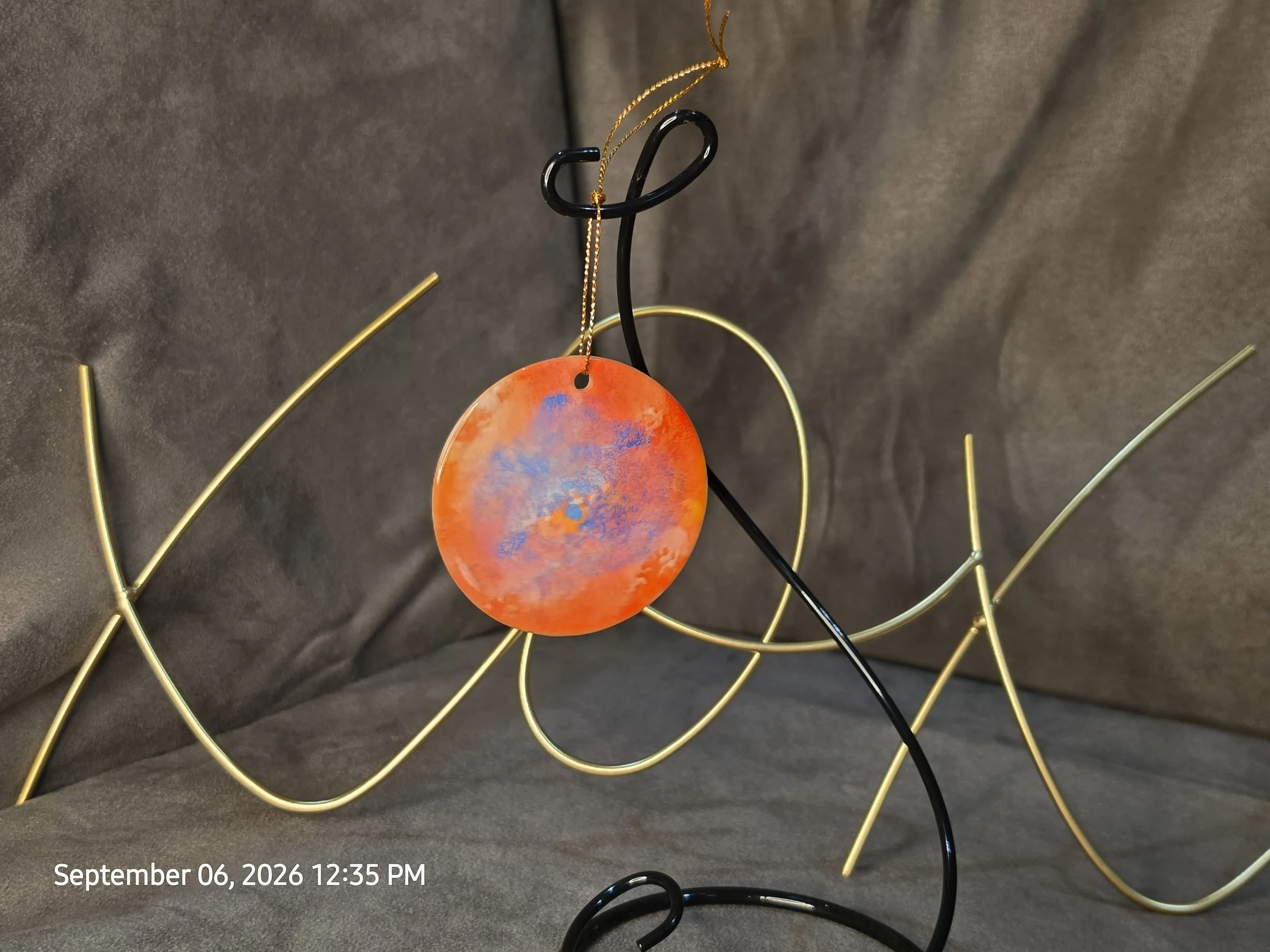 Ornament (blue and orange)