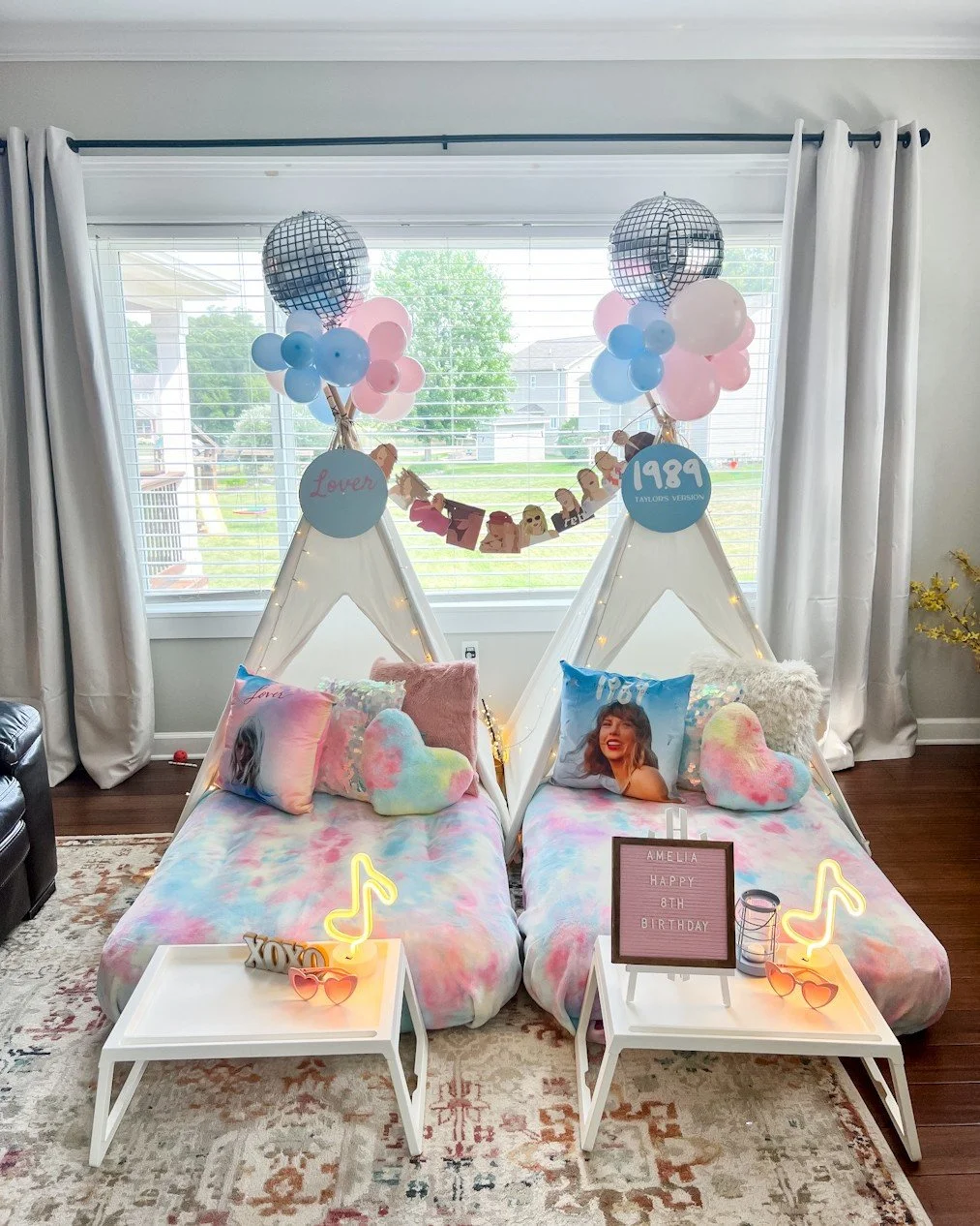 We love a first time slumber party especially when it&rsquo;s a sleepover with your bestie! 🥳

Thank you guys for supporting St John&rsquo;s school with your auction purchase and I loved creating this Lover inspired tie dyed Swifty celebration for t