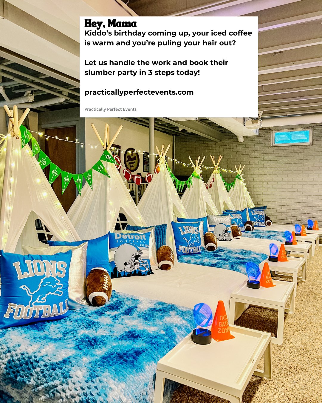 Book your kiddo's unforgettable slumber party birthday before the ice melts in your iced coffee. ⁠
⁠
Seriously, it's that fast.⁠
⁠
We're busy turning ordinary nights into extraordinary luxury slumber party dreams, and our dates are disappearing quick