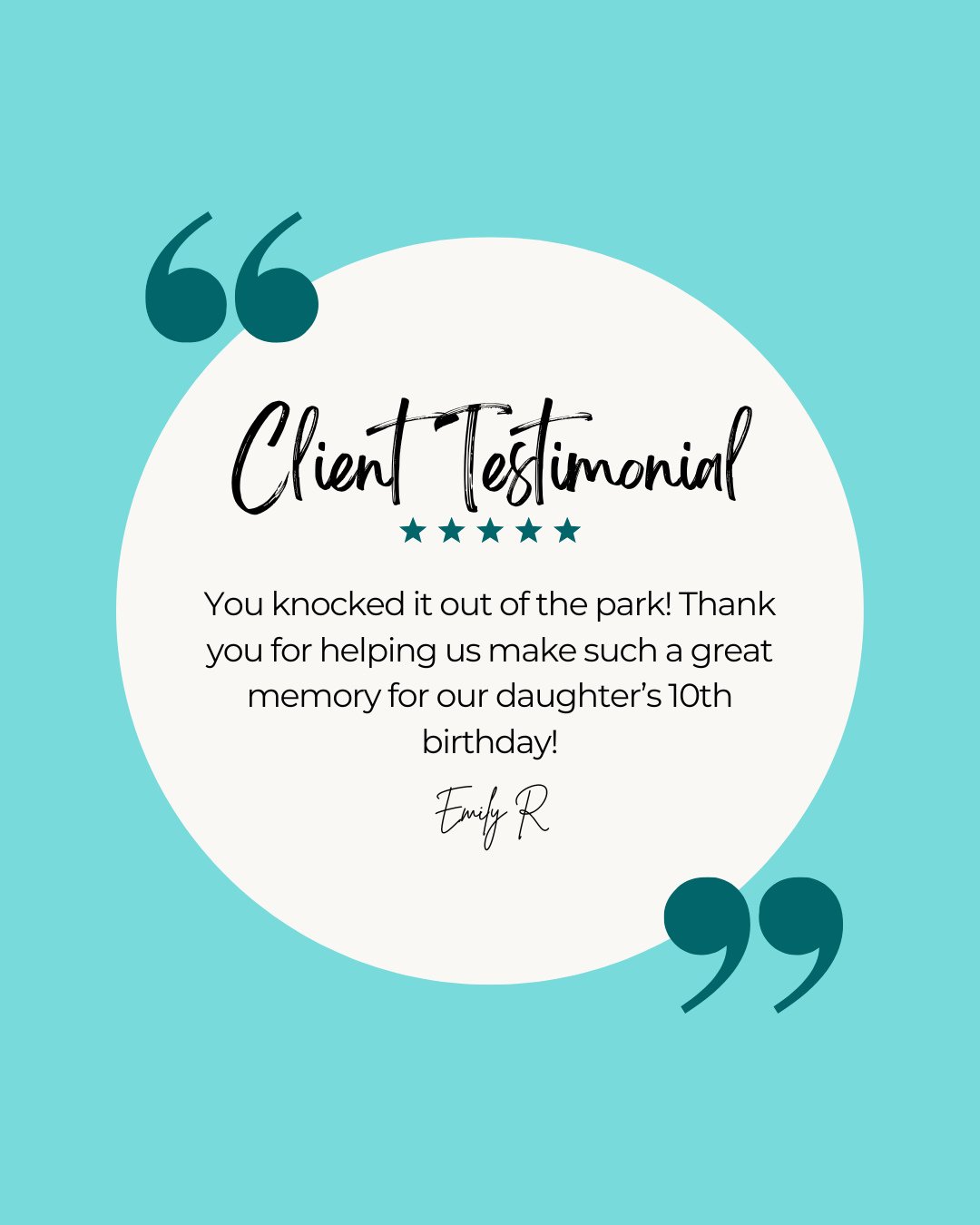 "You knocked it out of the park! Thank you for helping us make such a great memory for our daughter's 10th birthday!" ⁠
⁠
Emily, the pleasure was all ours! ⁠
⁠
This enchanting winter wonderland party, complete with twinkling lights and deli