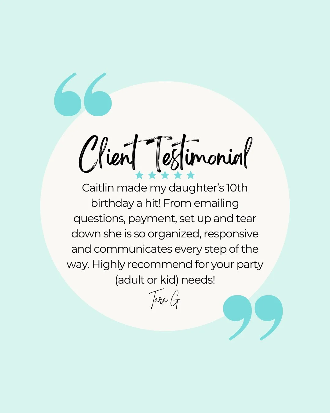 Mama, are you feeling the chaos of party planning but want to see those smiling faces and joy from your kiddos?⁠
⁠
Take it from Tara, we're organized and communicative to take the stress out of your party planning. Let us handle the party so you can 