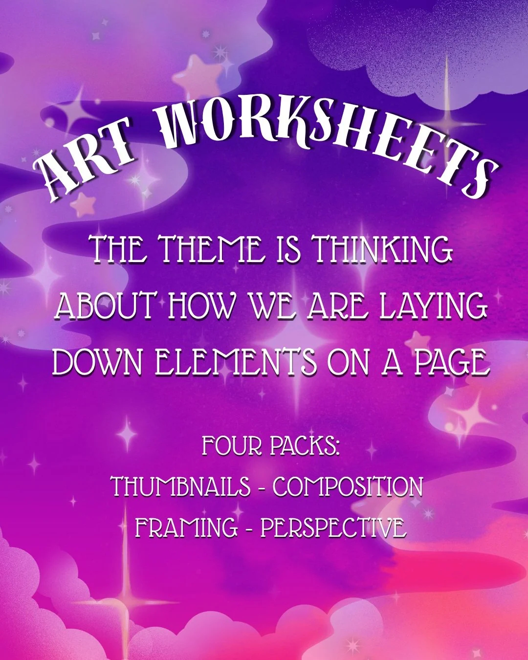 Here are some free-to-use art worksheets. These worksheets can be downloaded using the Google Drive link in our bio! The link is labeled "Free Resources".
There will be an additional Google Doc with the previously mentioned websites and res