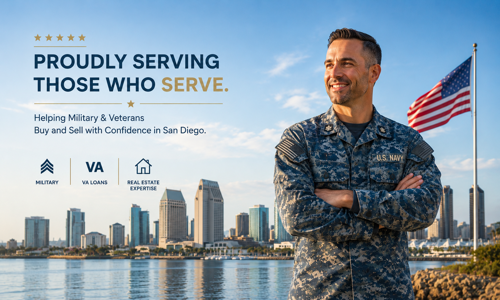 Military and VA real estate help for buyers and sellers in San Diego