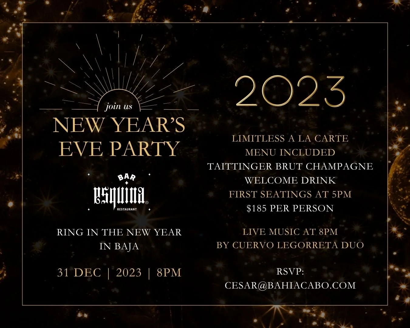 New Year’s Eve in Baja