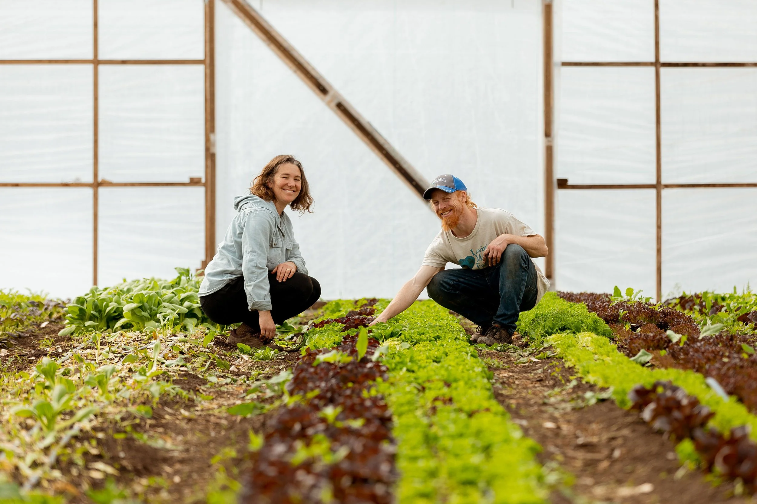 Corinne Hansch & Mathew Leon from Lovin' Mama Farm.