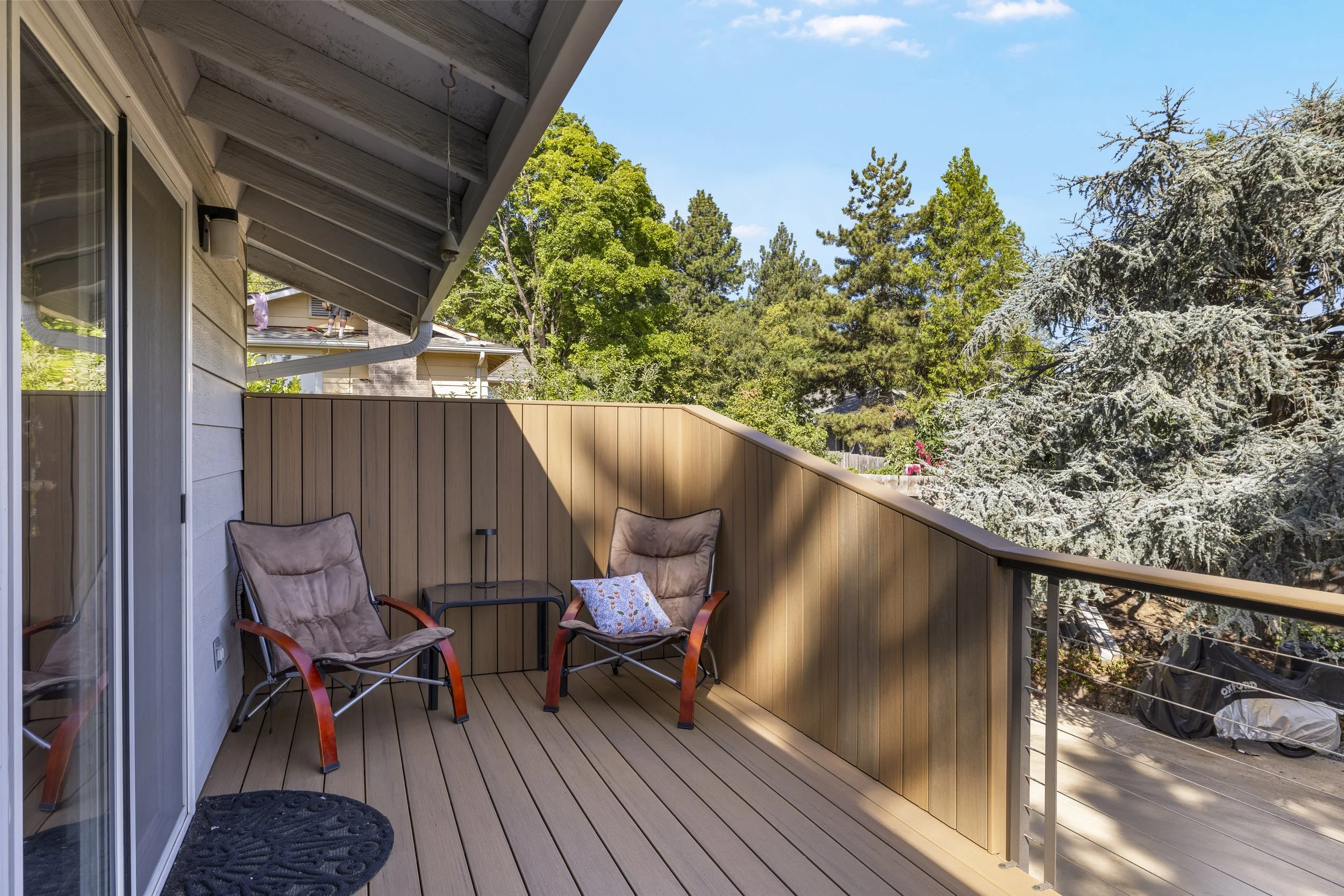 TimberTech Deck with Custom Privacy Wall