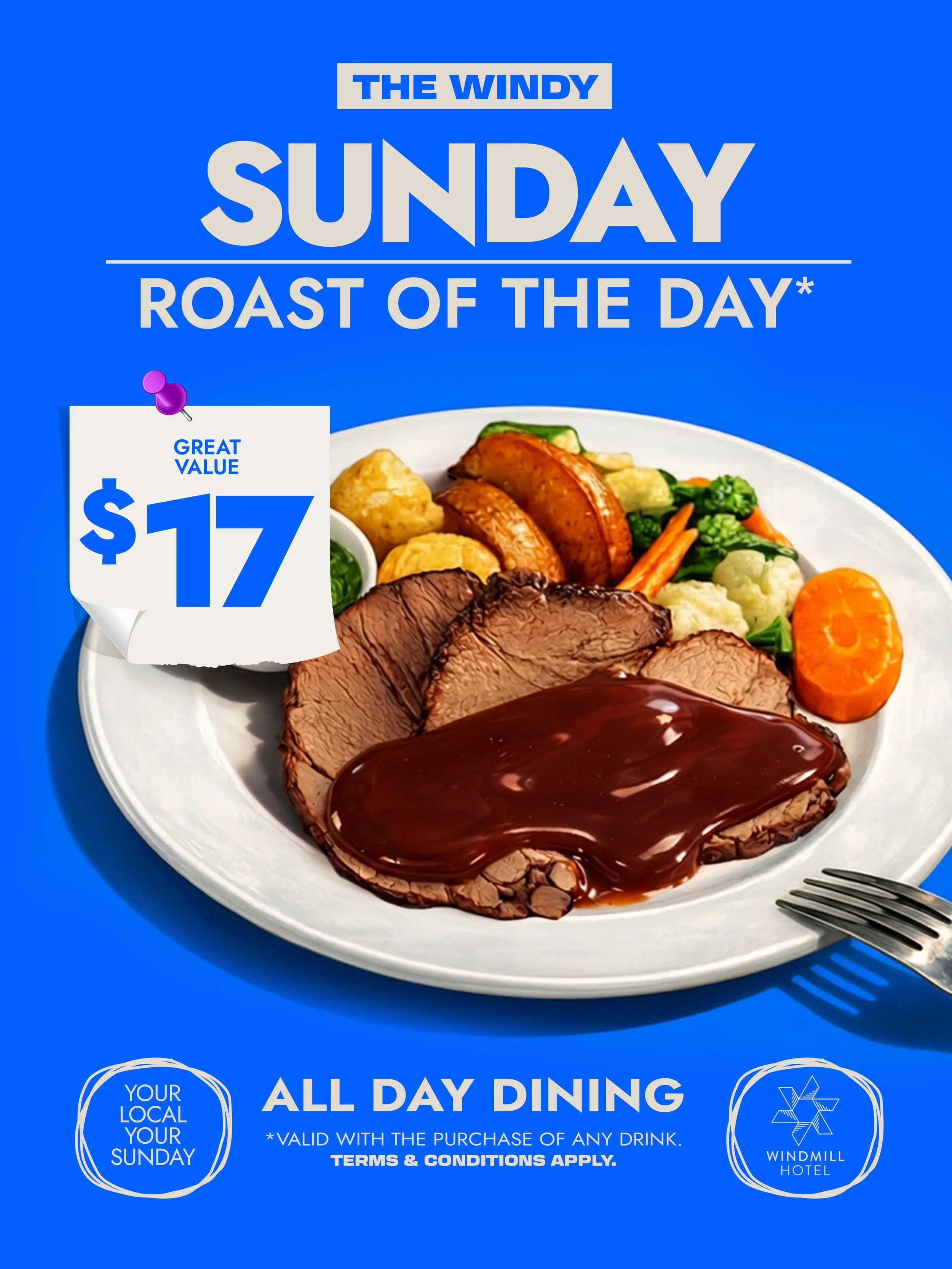$17 Sunday Roast special