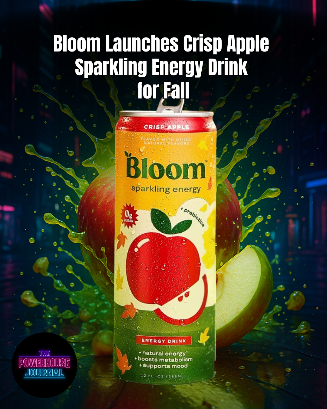 Bloom Launches Crisp Apple Sparkling Energy Drink for Fall