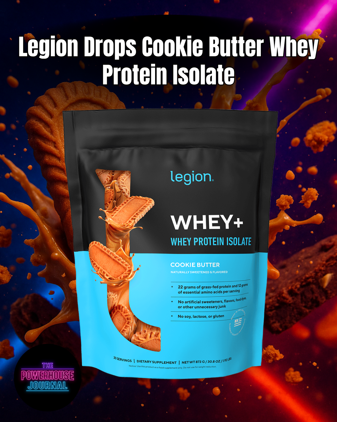 Legion Drops Cookie Butter Whey Protein Isolate — And It’s as Clean as It Is Delicious