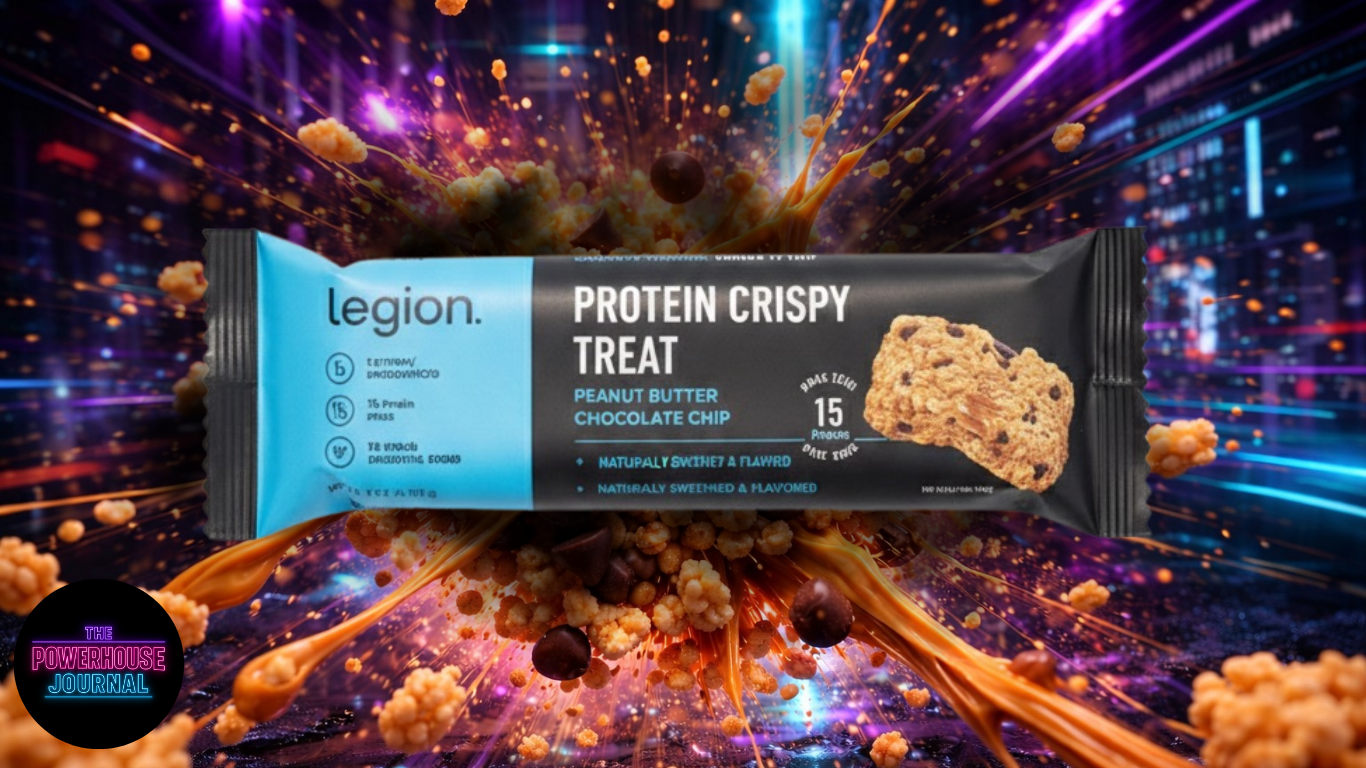 Legion expands their Protein Crispy Treat line with Peanut Butter Chocolate Chip