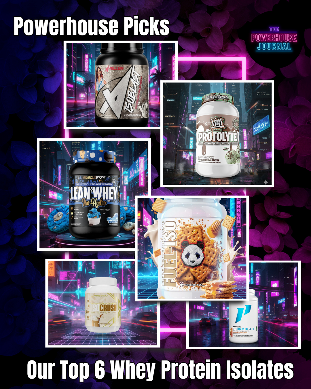 Powerhouse Picks: Our Top 6 Whey Protein Isolates (No Particular Order)