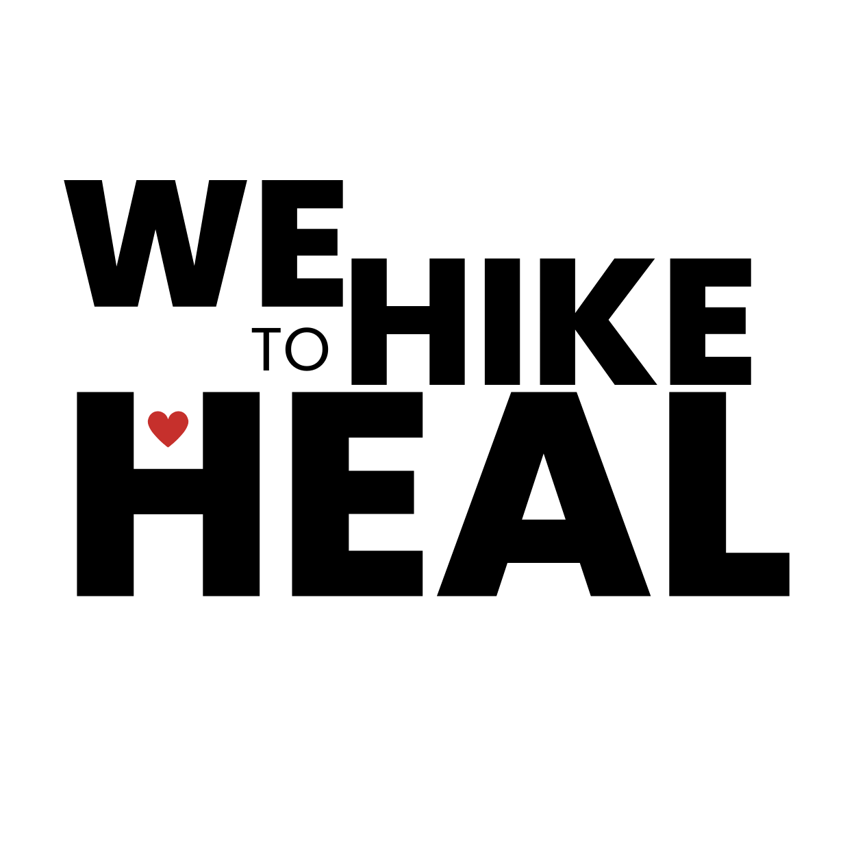Simple black outline of a heart with a small red heart shape inside it.