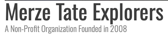 Merze Tate Explorers logo with the subtitle 'A Non-Profit Organization Founded in 2008'.