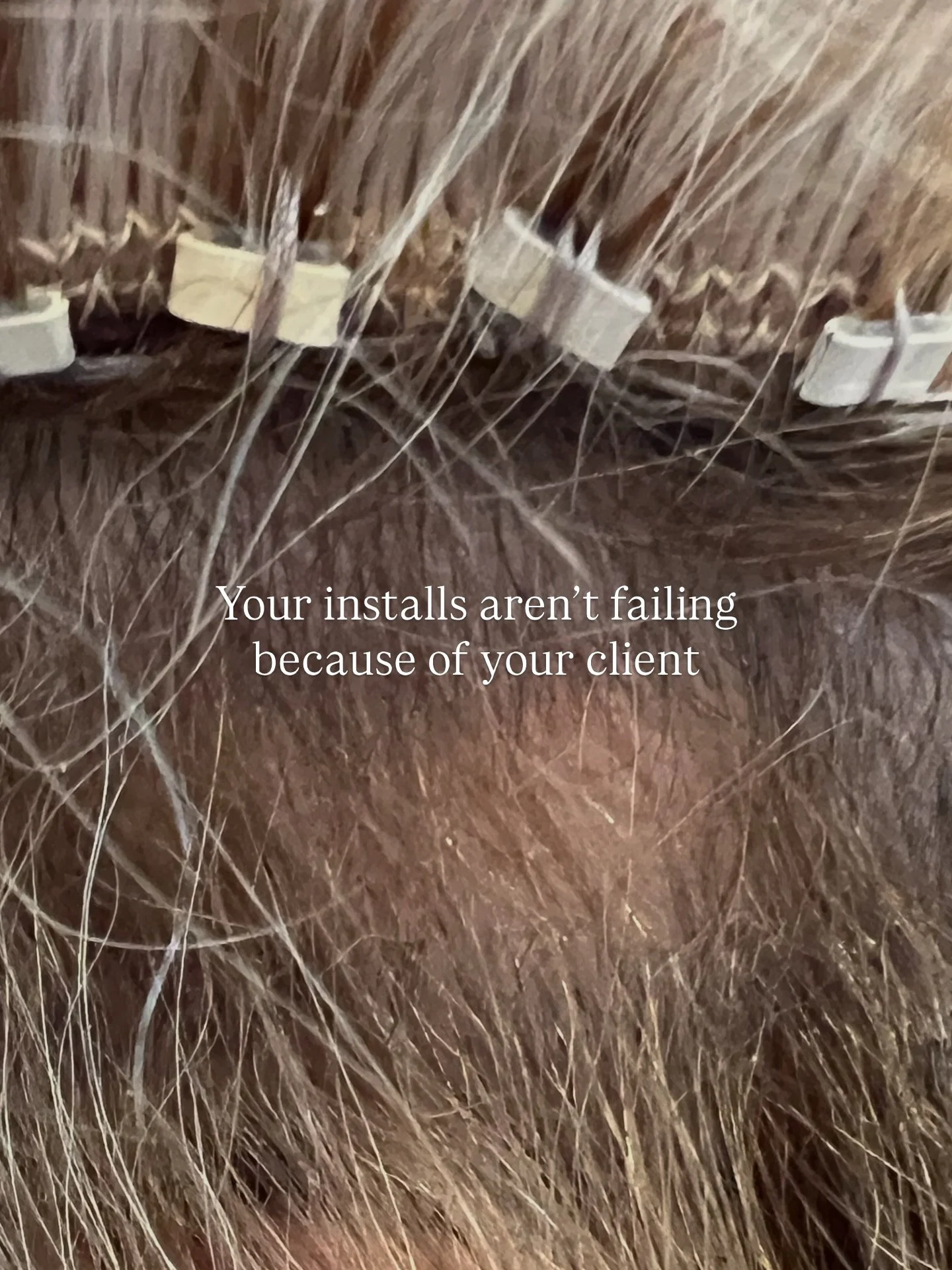 Most stylists are taught to focus on the outcome&hellip;not the foundation.

So when something goes wrong, they assume:
&bull; it&rsquo;s the client&rsquo;s hair
&bull; it&rsquo;s the extensions
&bull; it&rsquo;s &ldquo;just how it is&rdquo;

But it&