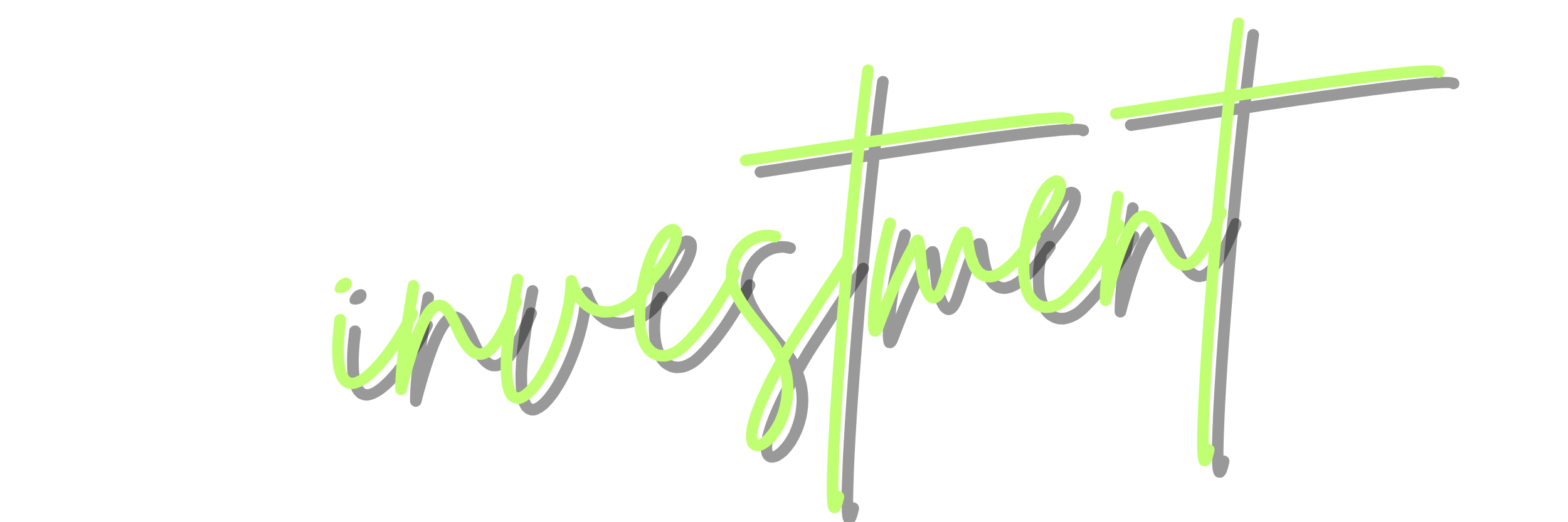 Handwritten neon green text on a black background that reads "just for enjoyment".