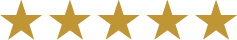 Five gold stars in a row