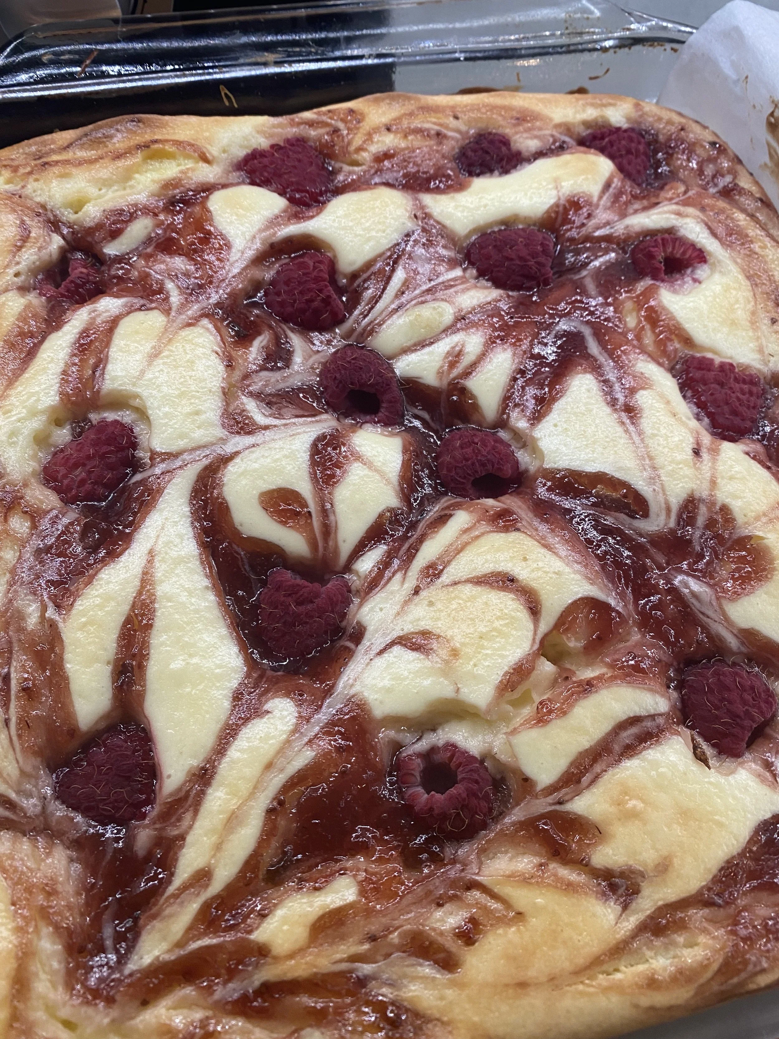 Lemon Raspberry Brownie Bar