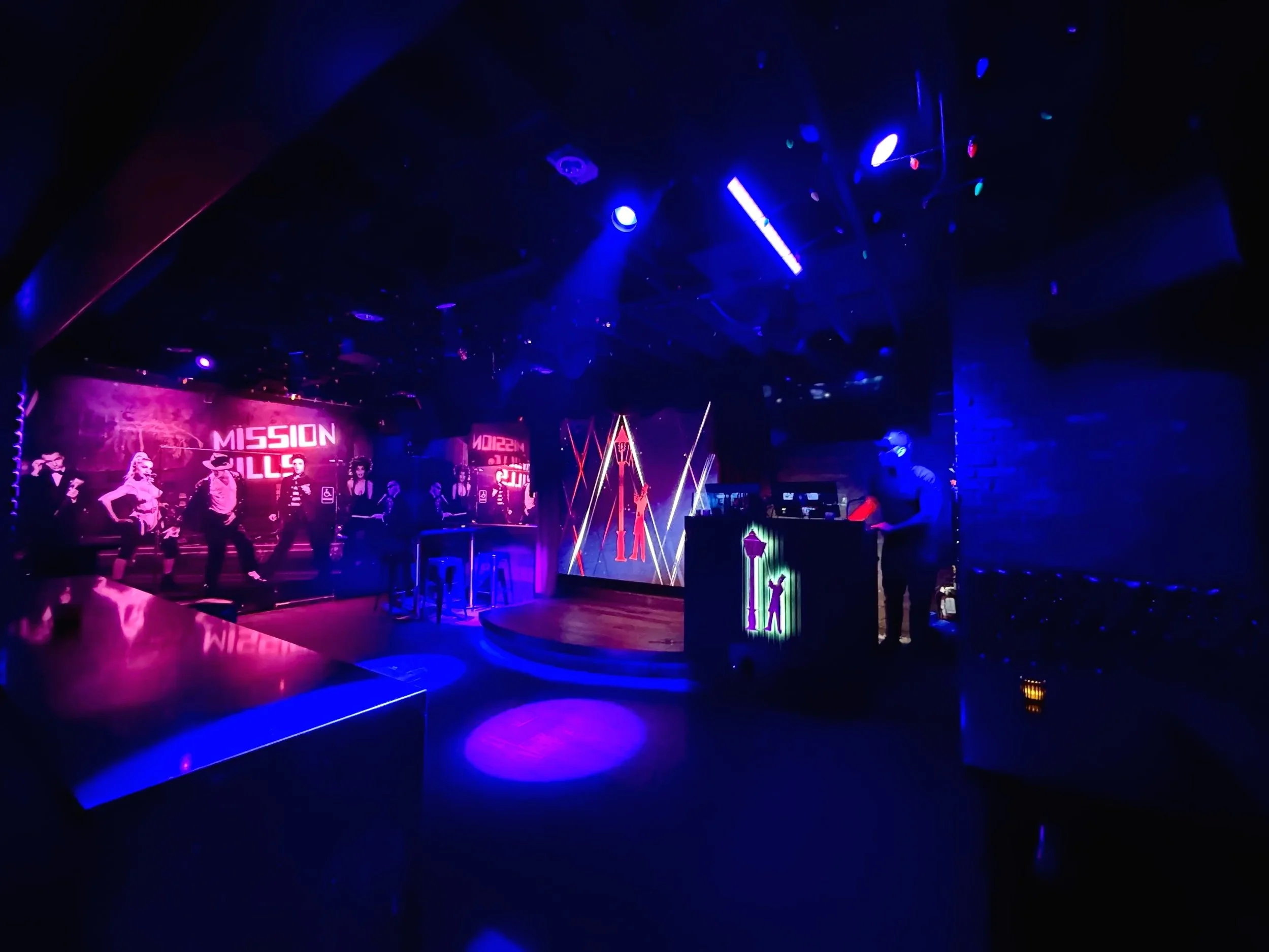 The Lamplighter Cocktails & Karaoke: DJ Booth, Karaoke Stage & Dance Floor