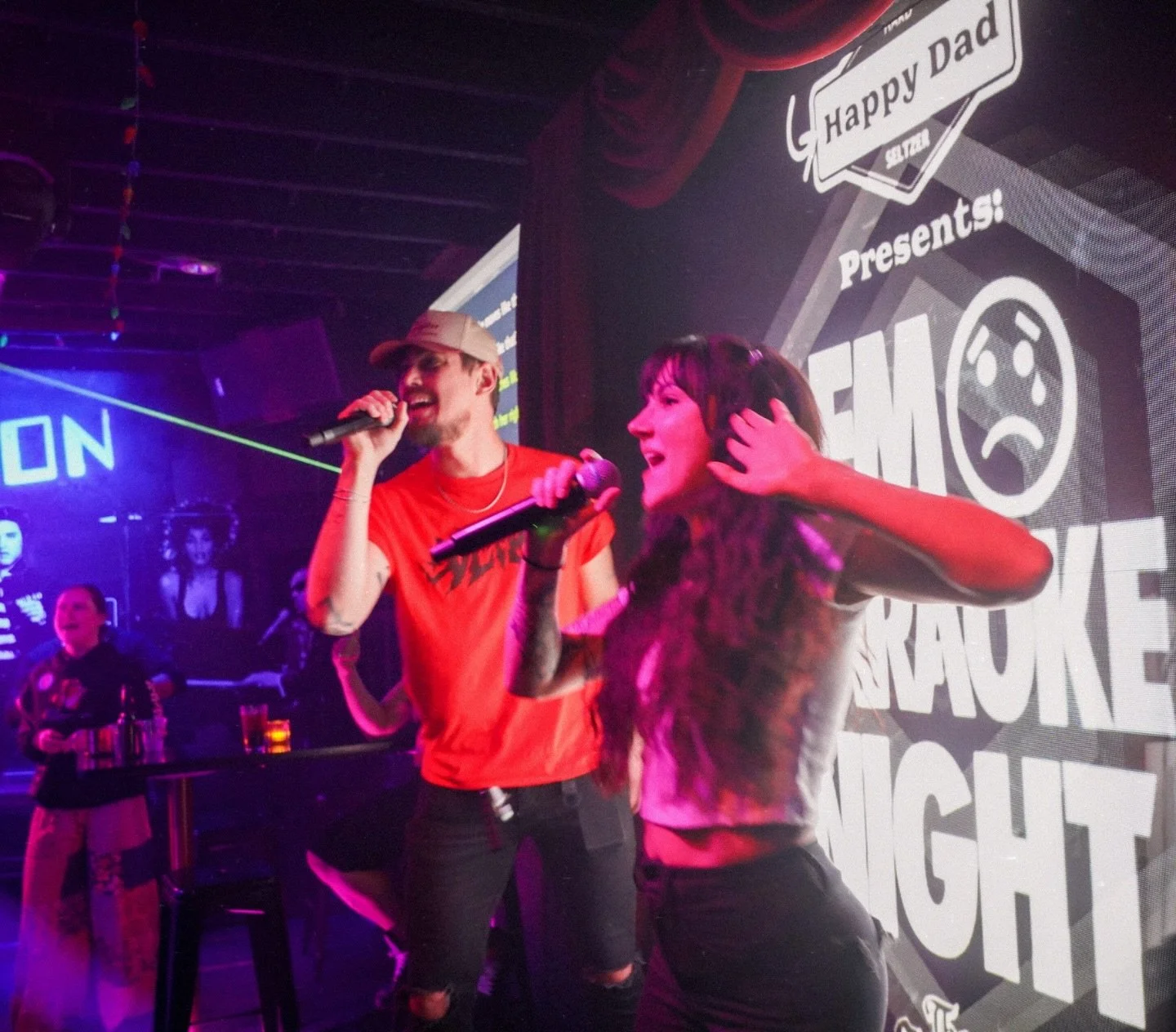 EMO Karaoke Night is TOMORROW 🖤🎤
Sad songs. Loud feelings. Happy Dad.