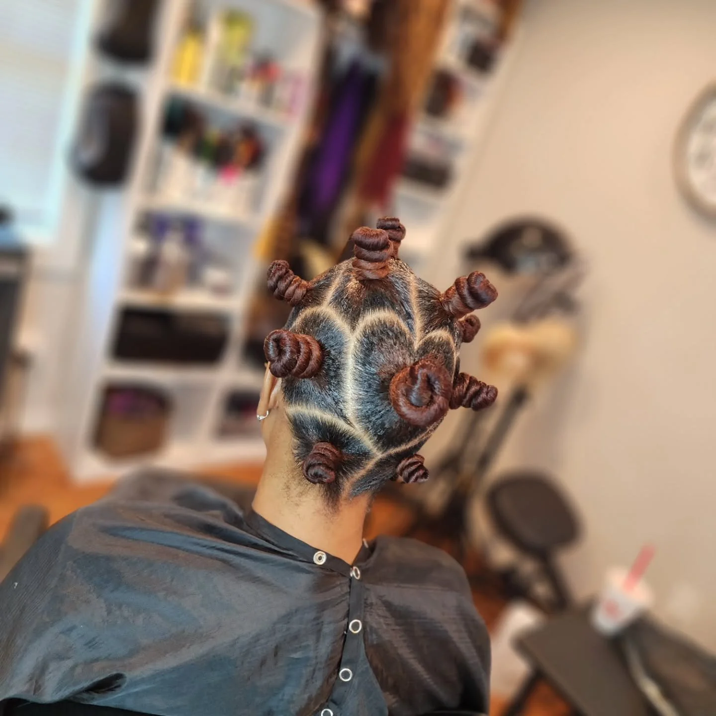 #bantuknots #naturalstyles #dfwhairstylist #redhair #dozendesigns