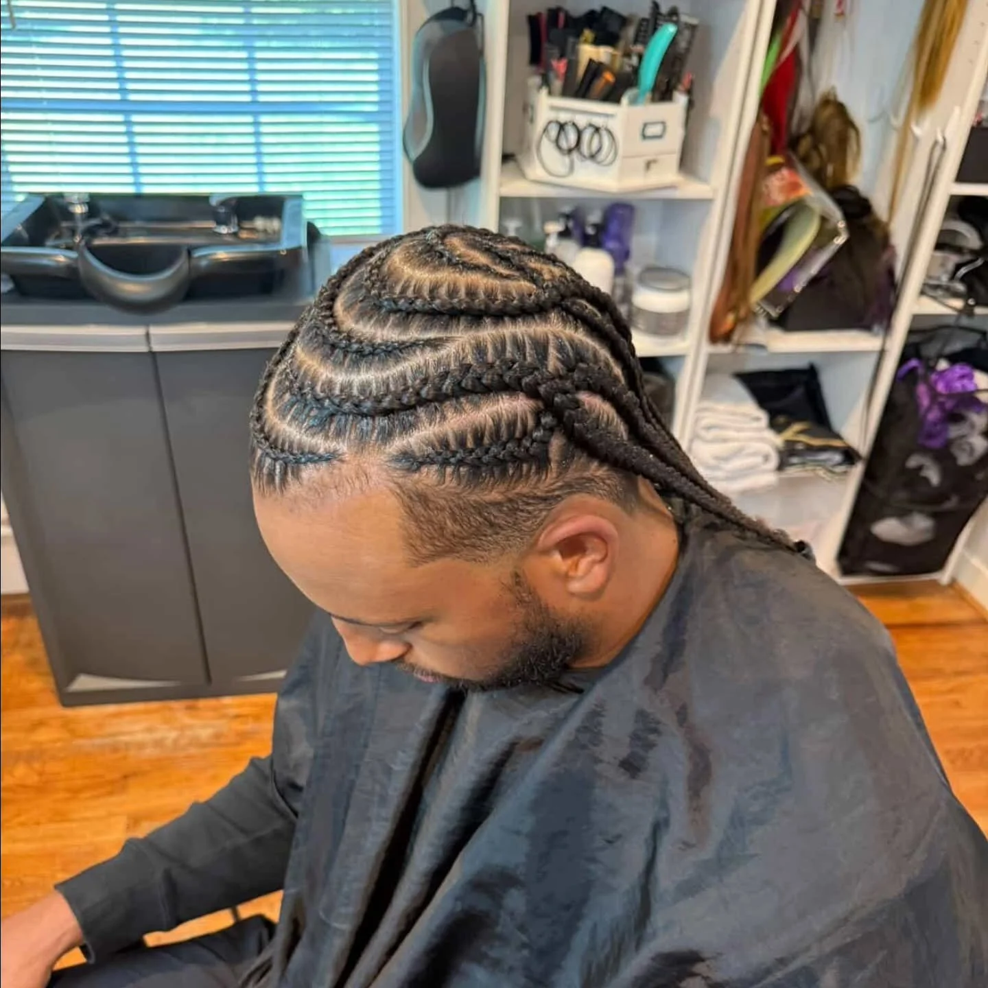 #dozendesigns #dfwhairstylist #mensbraids #menscutwithbraids #menscut
