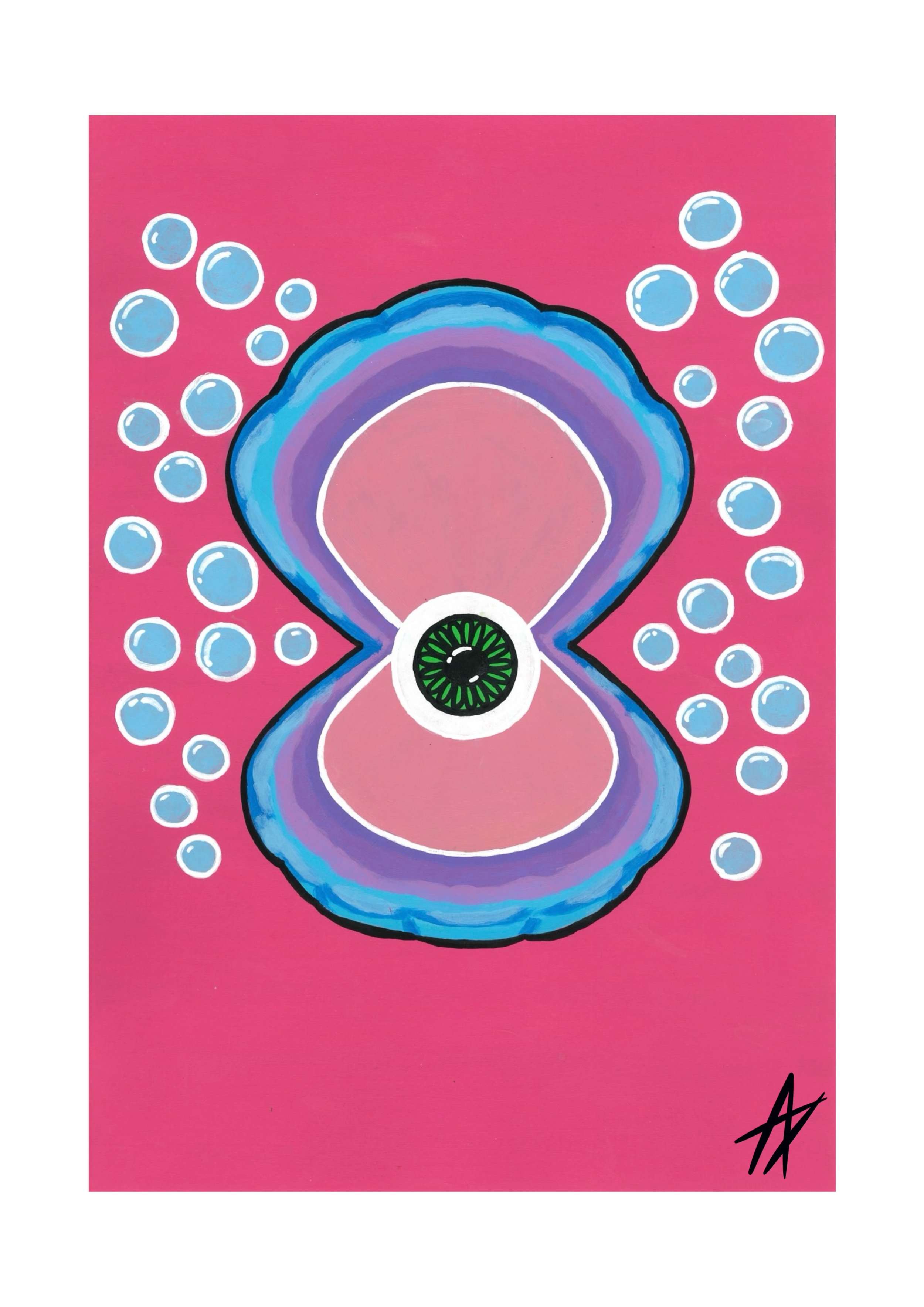 'Pearl eye' print