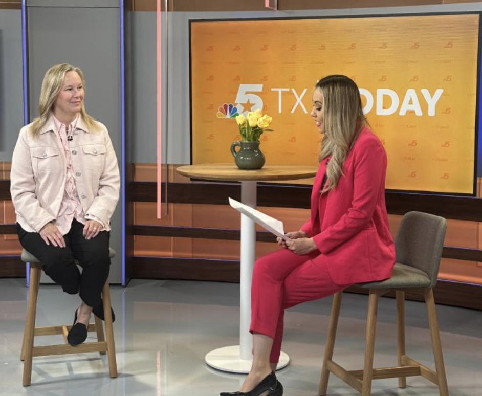 Christy Pambianchi appears on KXAS-TV, the local NBC affiliate in Dallas.