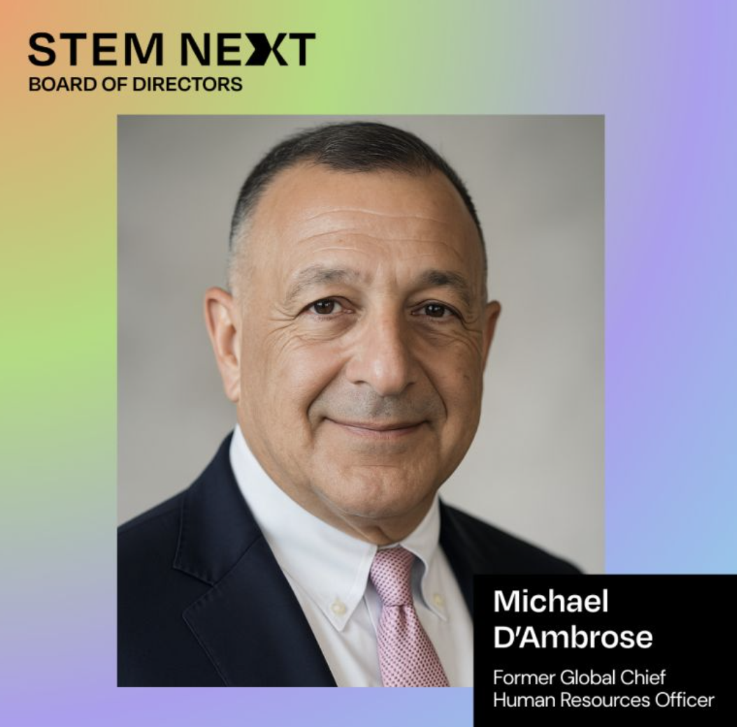 Michael D’Ambrose joins the Board of STEM Next Opportunity Fund.