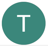 Green circular icon with a white capital letter 'T' in the center.
