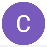 Purple circle with the letter C in the center.