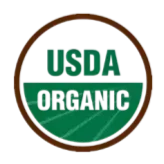 USDA Organic badge with green and brown design