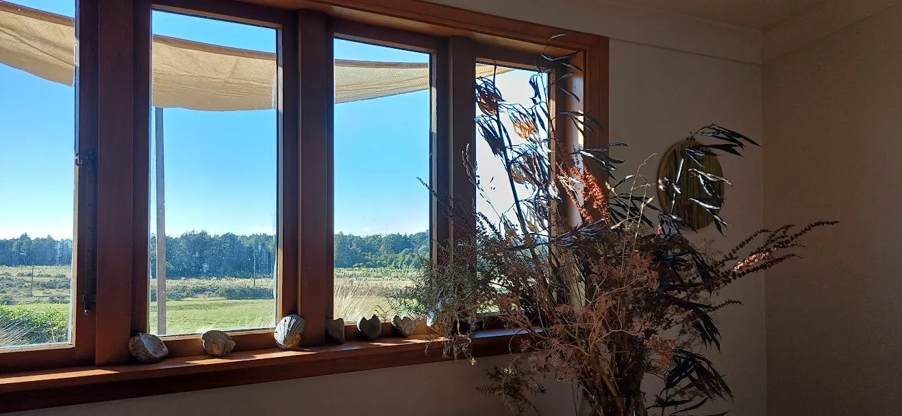 Fantails Rest view to the south from the dining table